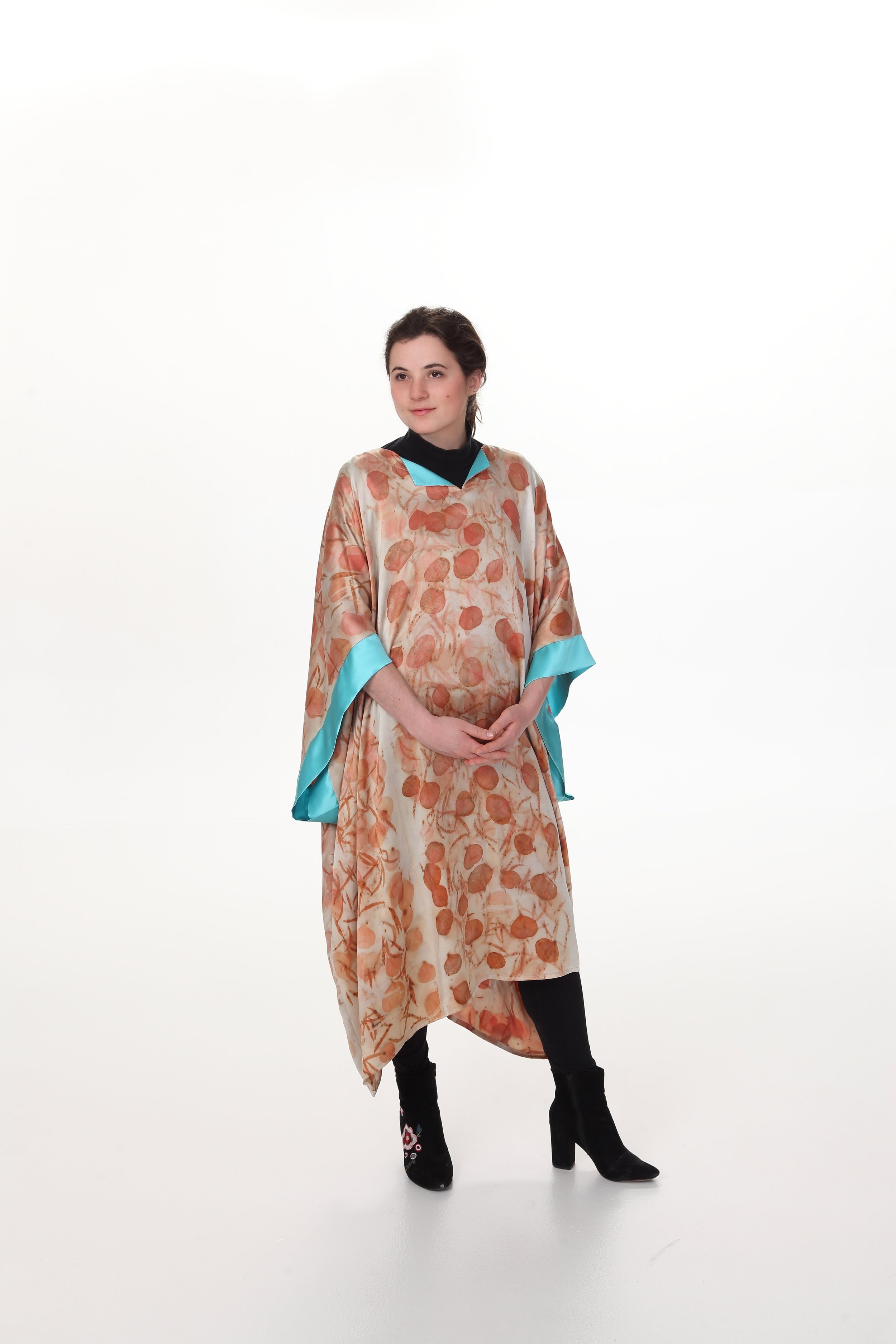 %231+eco+dyed+long+caftan+with+turquosie+trim+by+Nancy+Potek.jpg