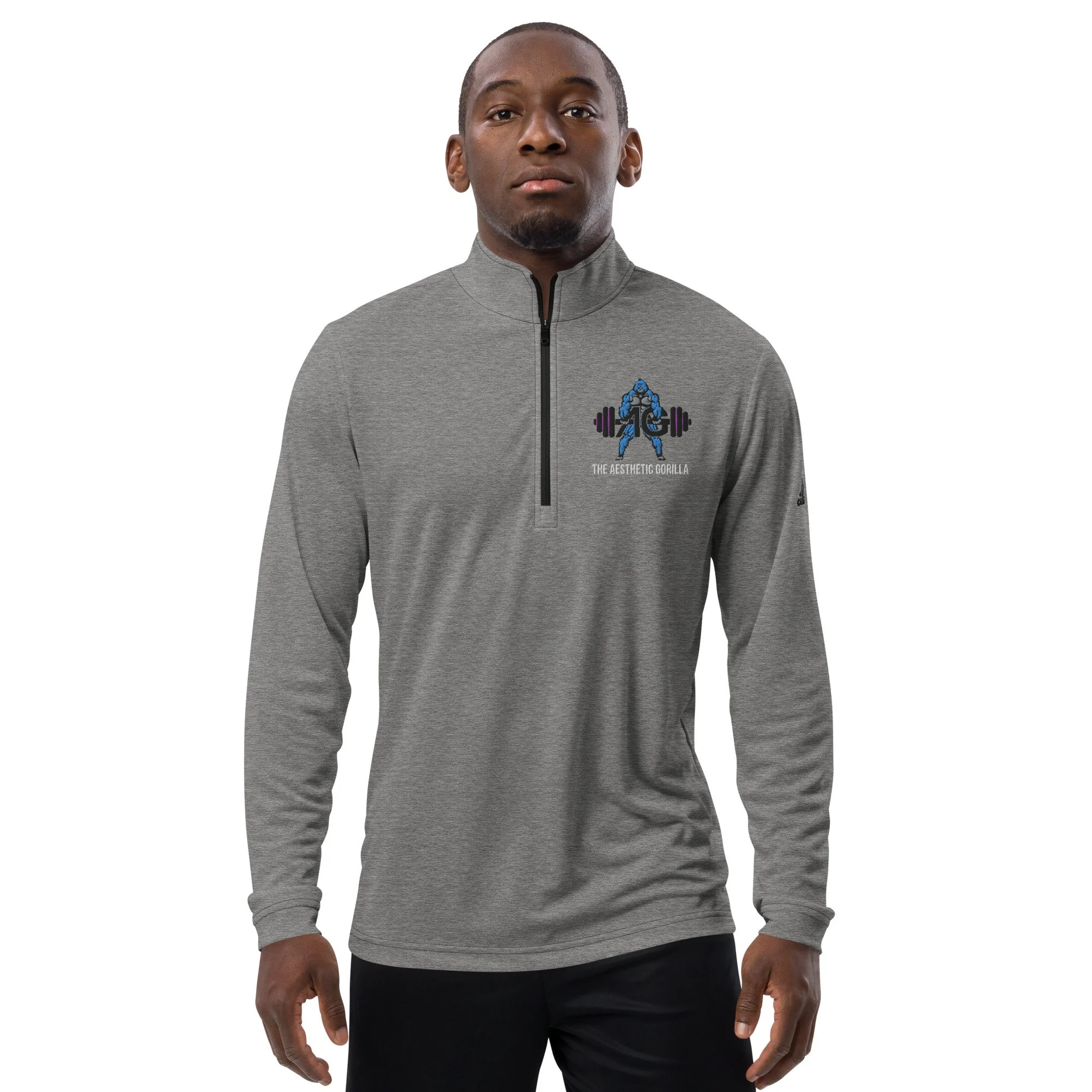 adidas-quarter-zip-pullover-black-heather-front-63e6dcd06e5cc.jpg