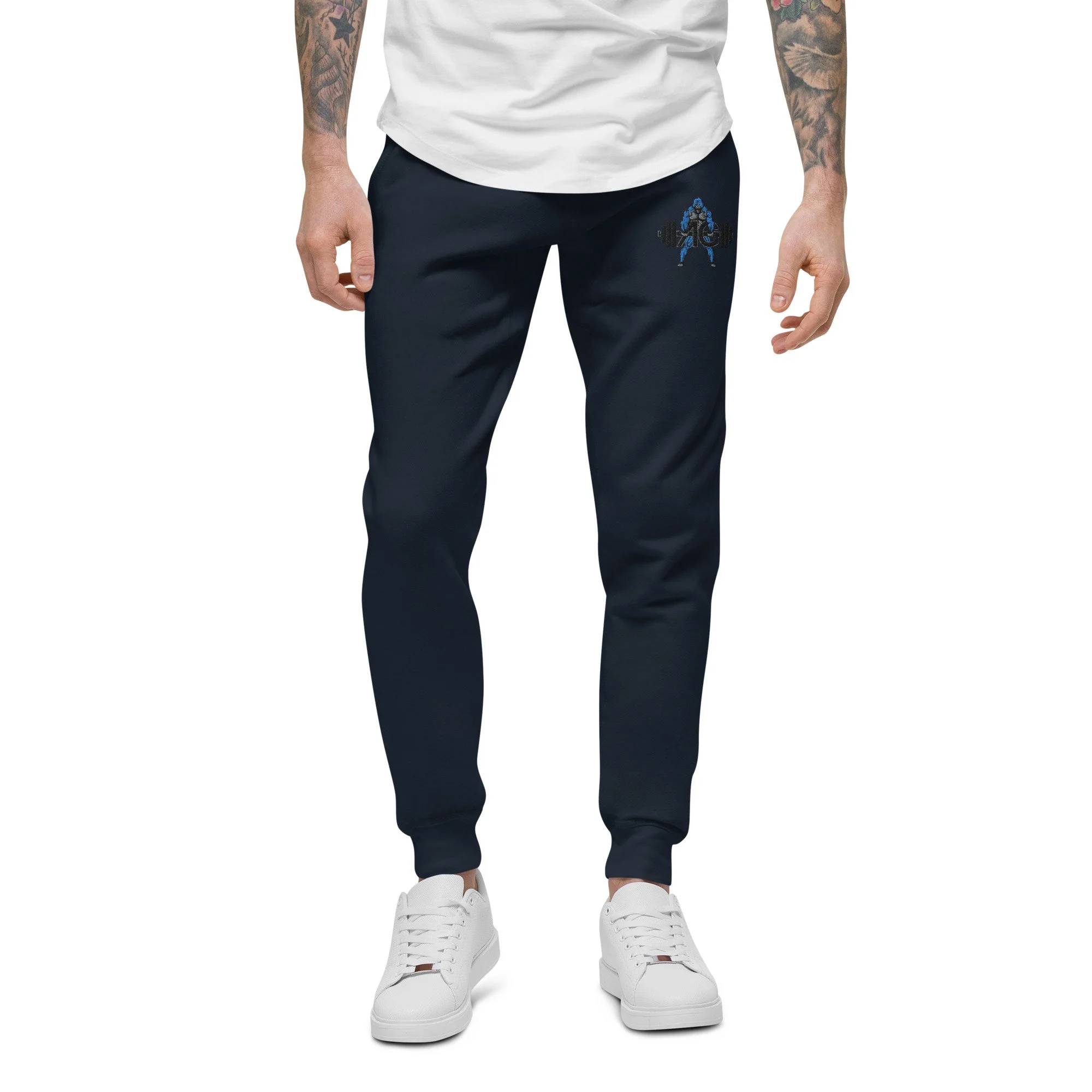 unisex-fleece-sweatpants-navy-blazer-front-665e0623e674f.jpg