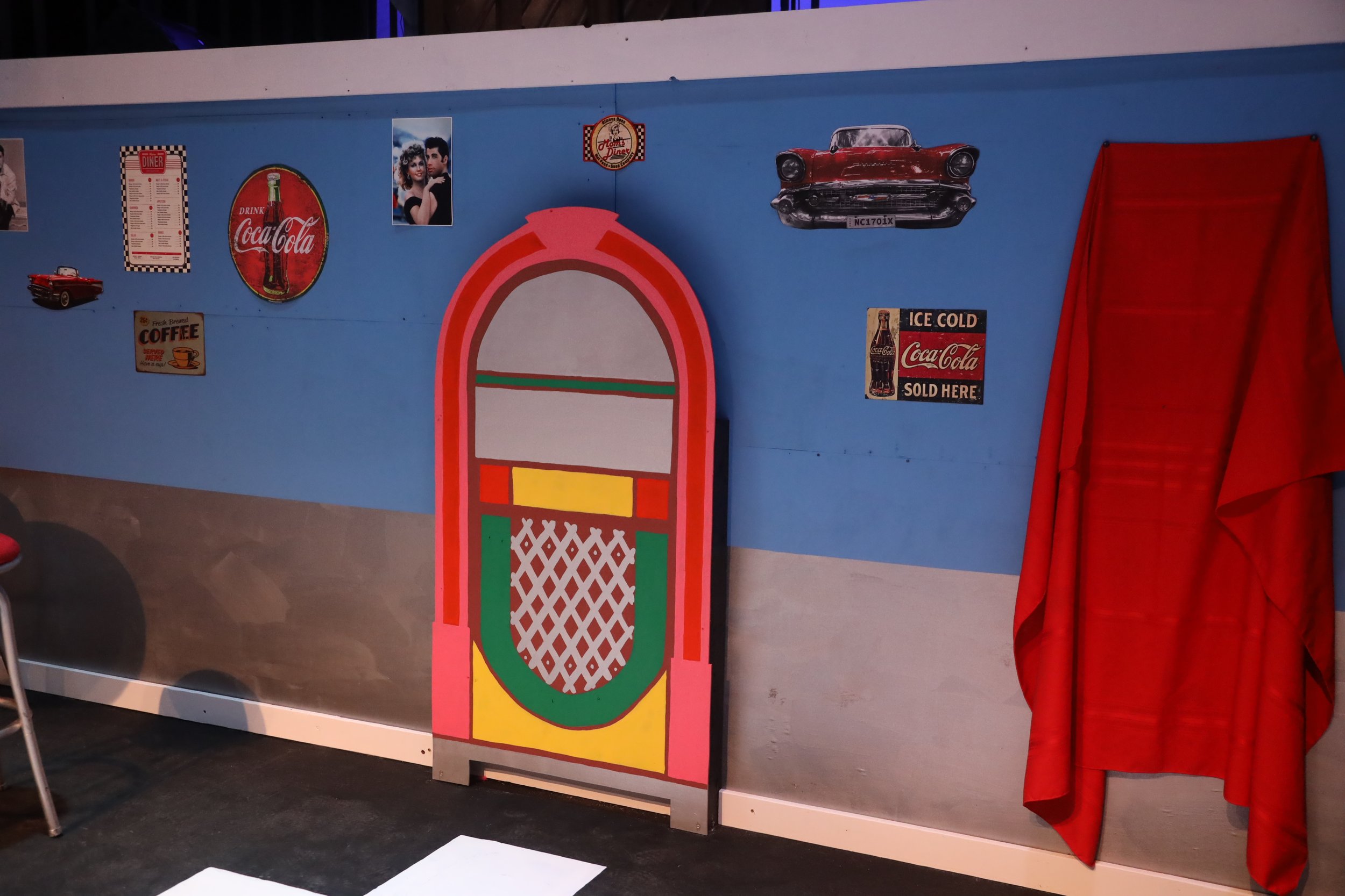 Set dressing for the set of Grease