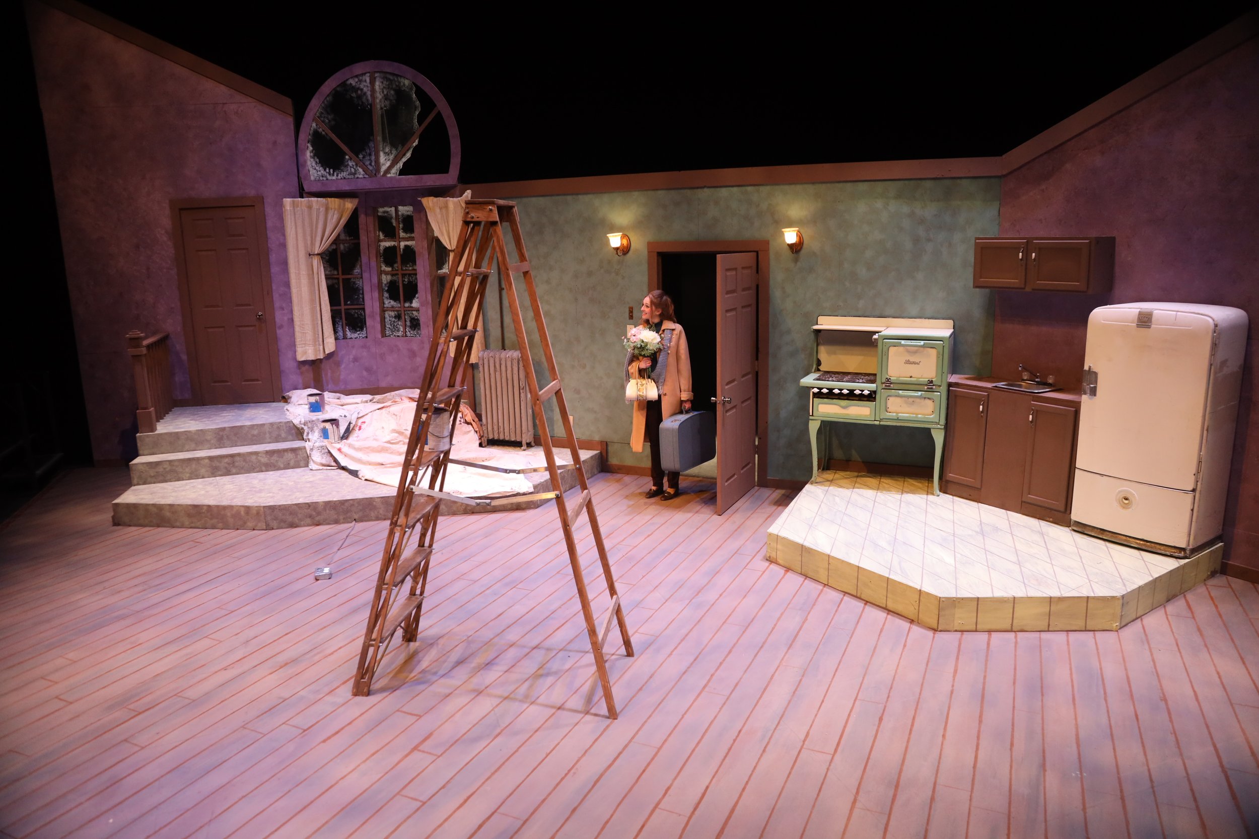 Set dressing for the top of Act I