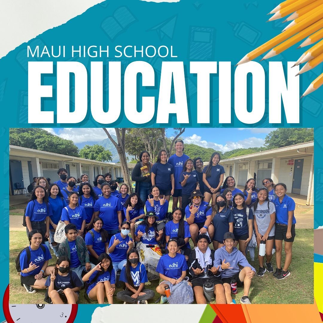 Maui High Education students volunteered at the Pōmaikaʻi Fun Run on November 23rd as part of giving back to our feeder schools. This is the Pōmaikaʻi PTSA&rsquo;s biggest fundraiser &amp; in addition to promoting health &amp; fitness, the raised fun
