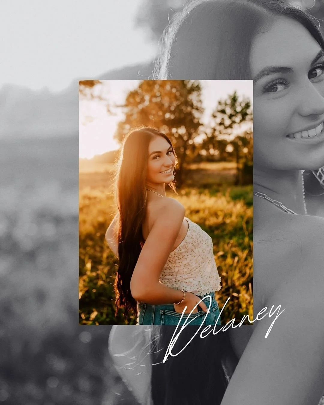 This Senior Sunday Feature is pure sunshine ☀️
We laughed from the very first photo to the very last &mdash; I swear my cheeks hurt from smiling just as much as hers!

We started the session on the farm, twirling in that long train blue gown (a total