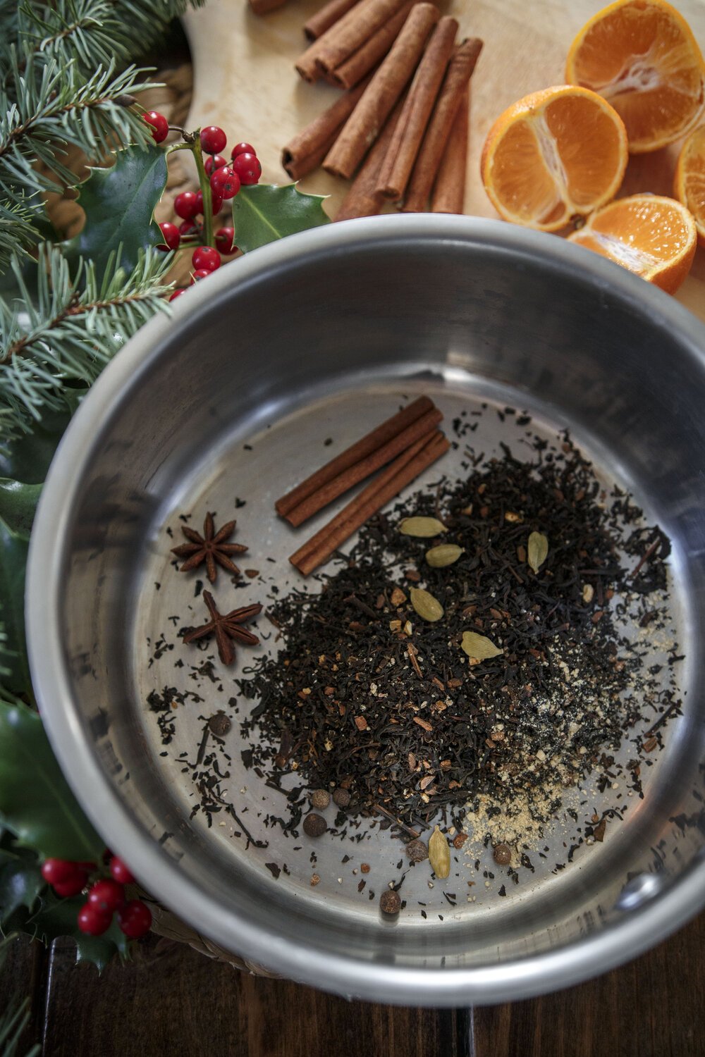 Spiced Chai Concentrate — a wooden nest