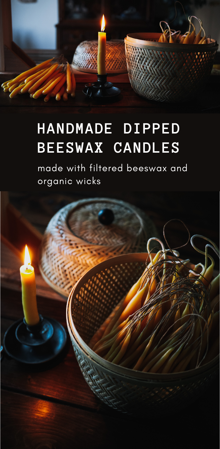 How To Make Hand-Dipped Beeswax Candles