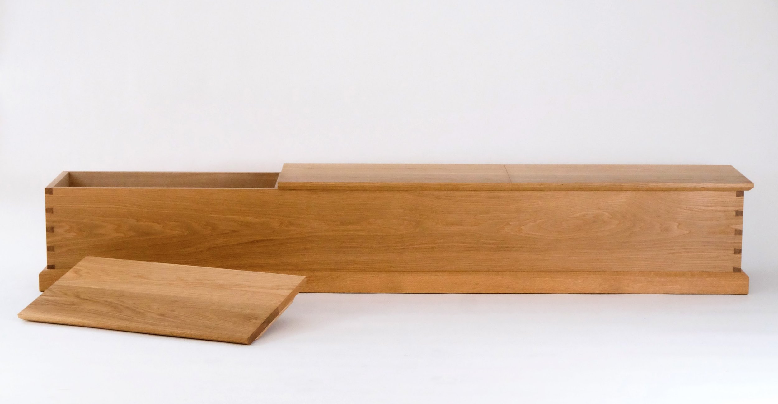 Low chest. White oak, cedar. 