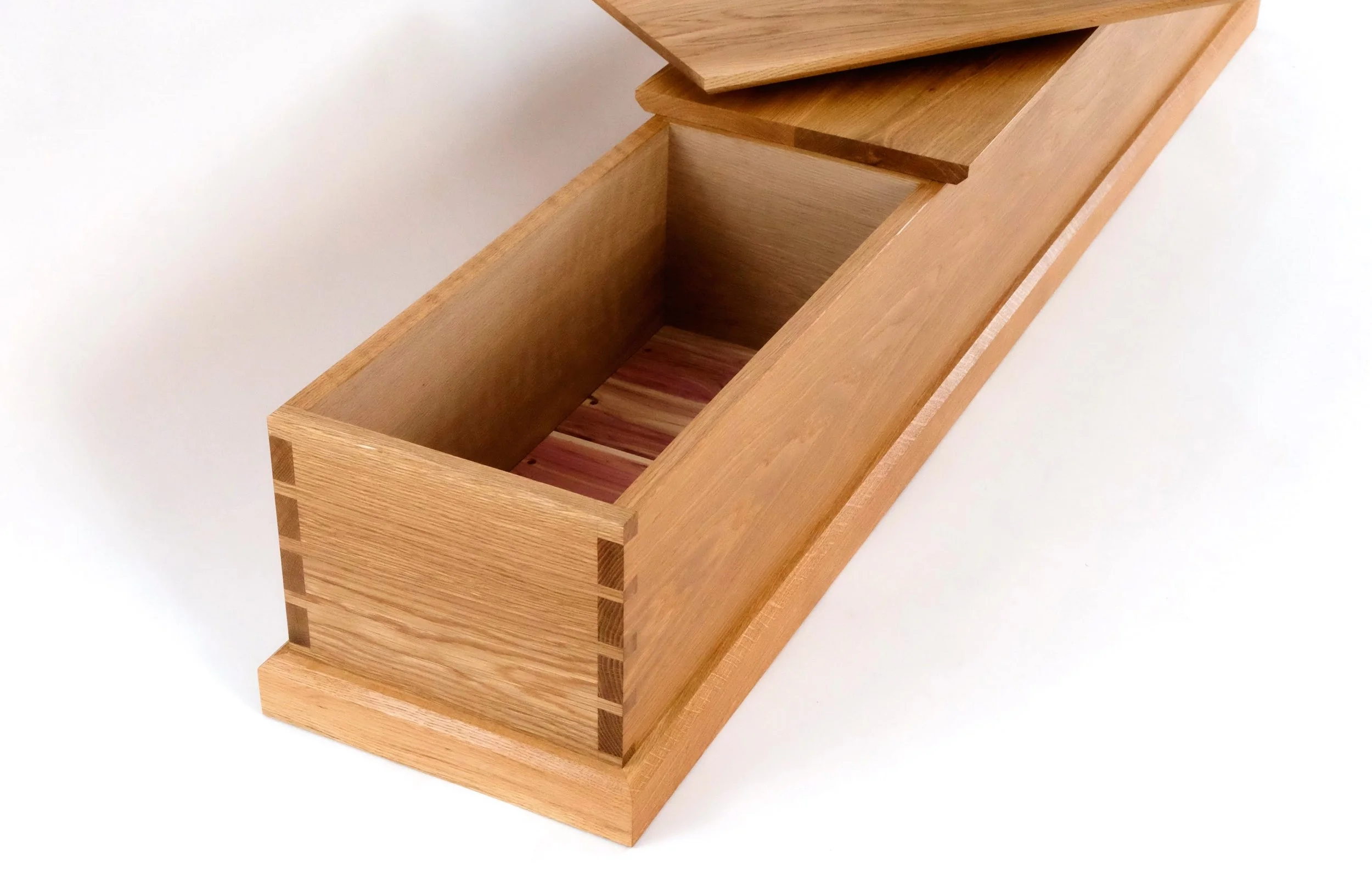 Low chest. White oak, cedar. 