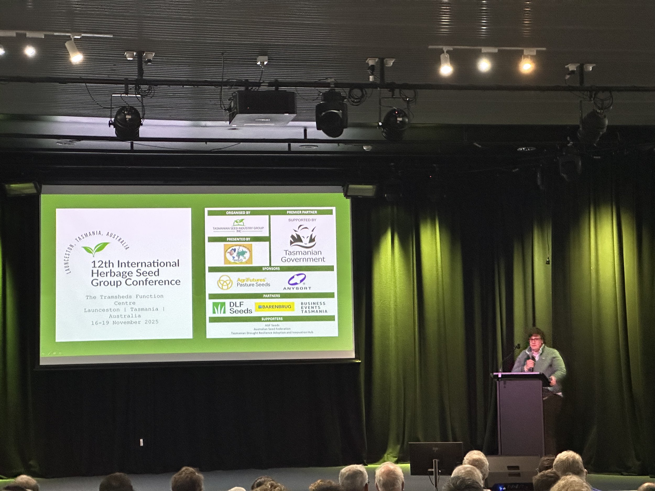 Plenary Session at The Tramsheds (Photo credit: Tony Bulter, Pasture Trials Network)