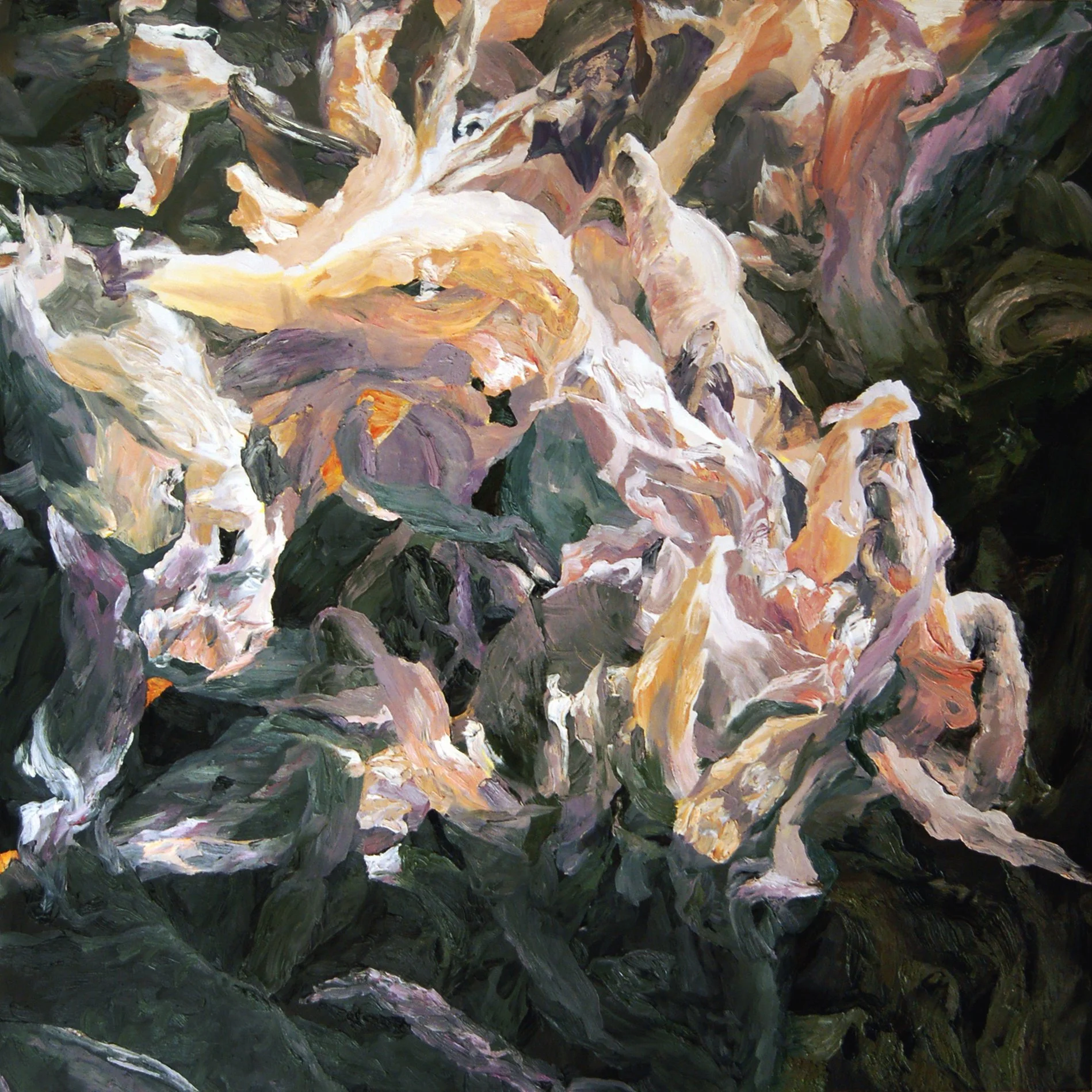 Relentless Uprising/ 48x48 inch/ Oil on canvas