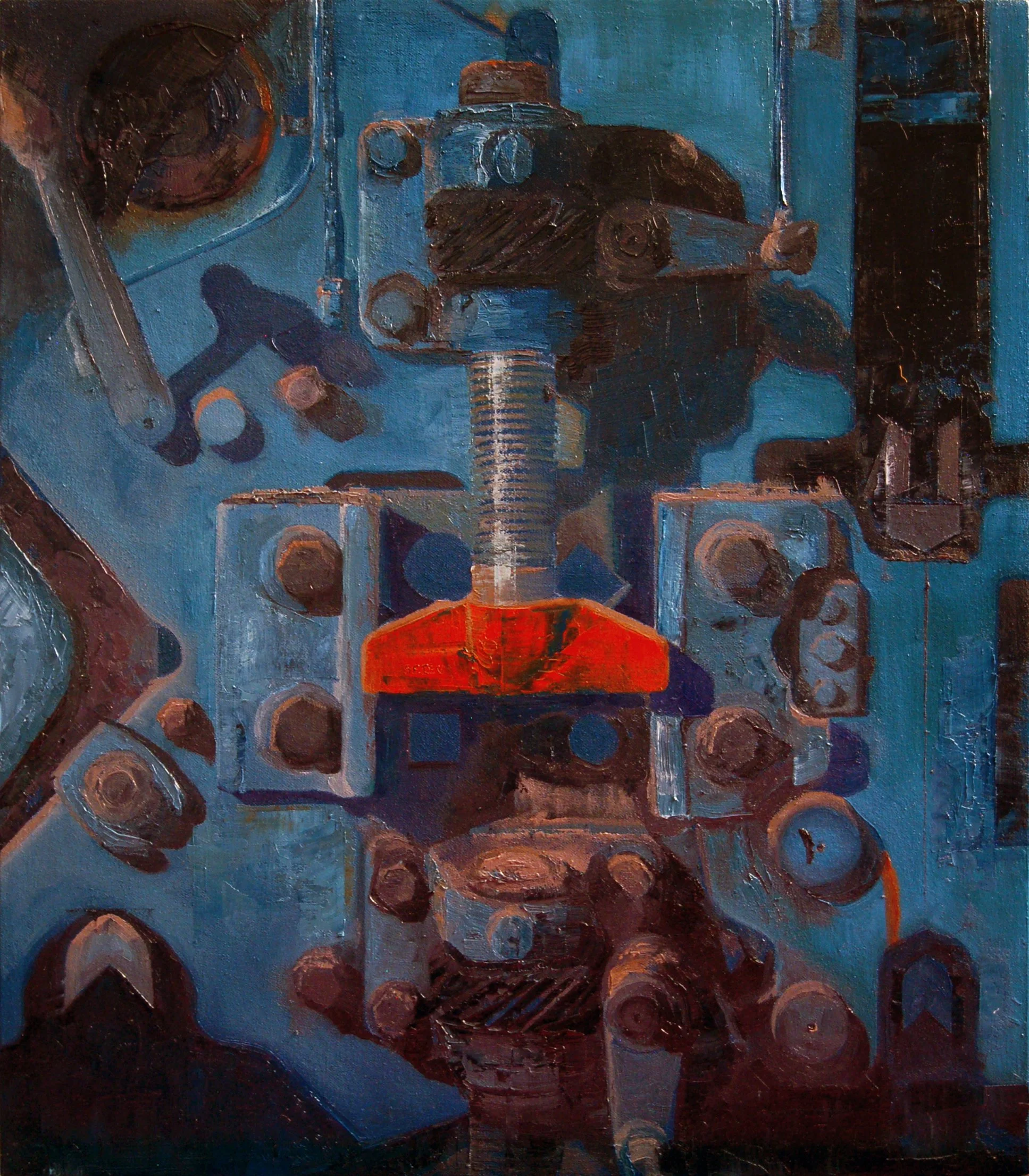 Ucimu Machine/ 21.5 x 18.5 inch./ Oil on canvas