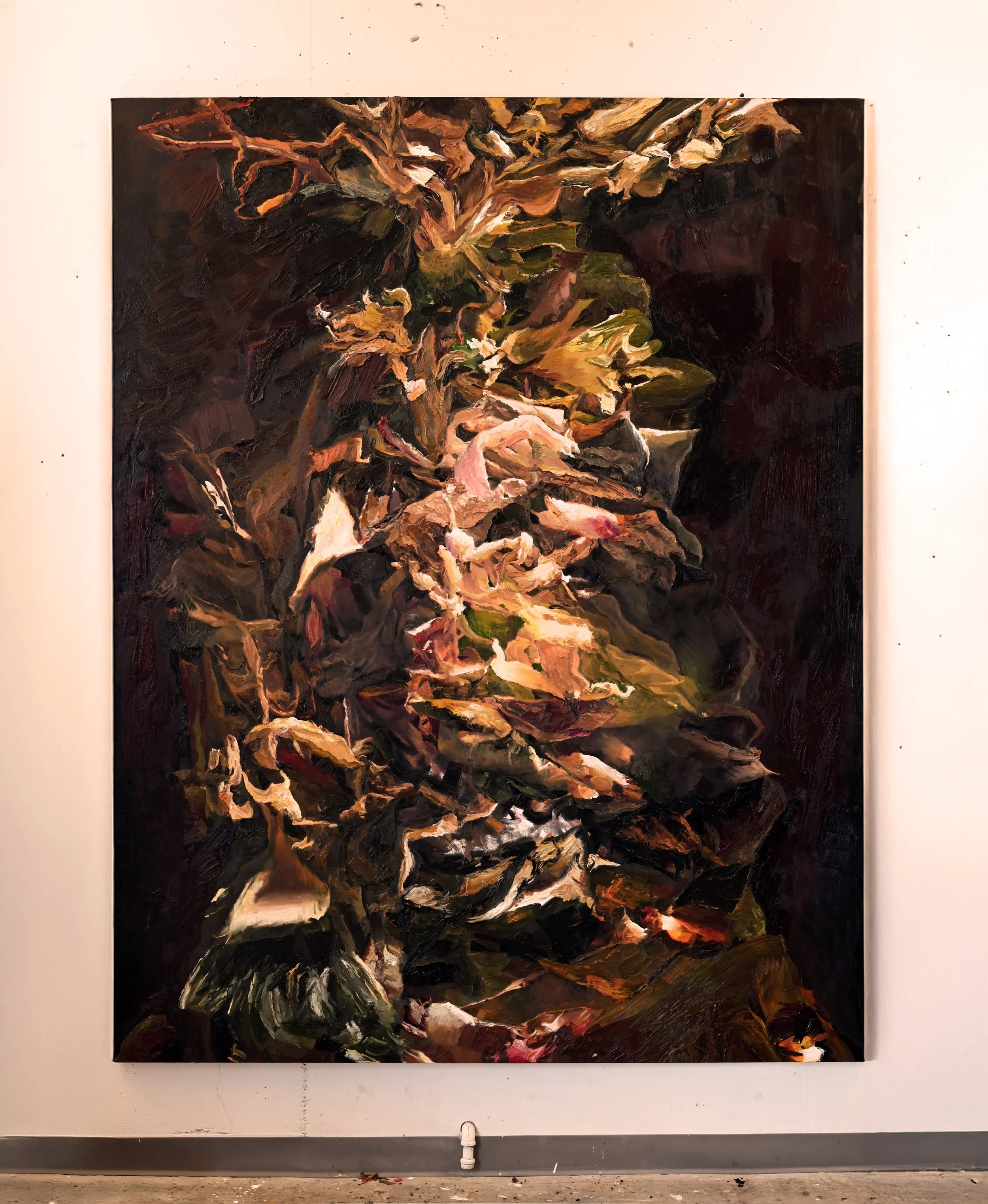 The Inverted Tree/ 76x98 inch/ Oil on Canvas/ 2026