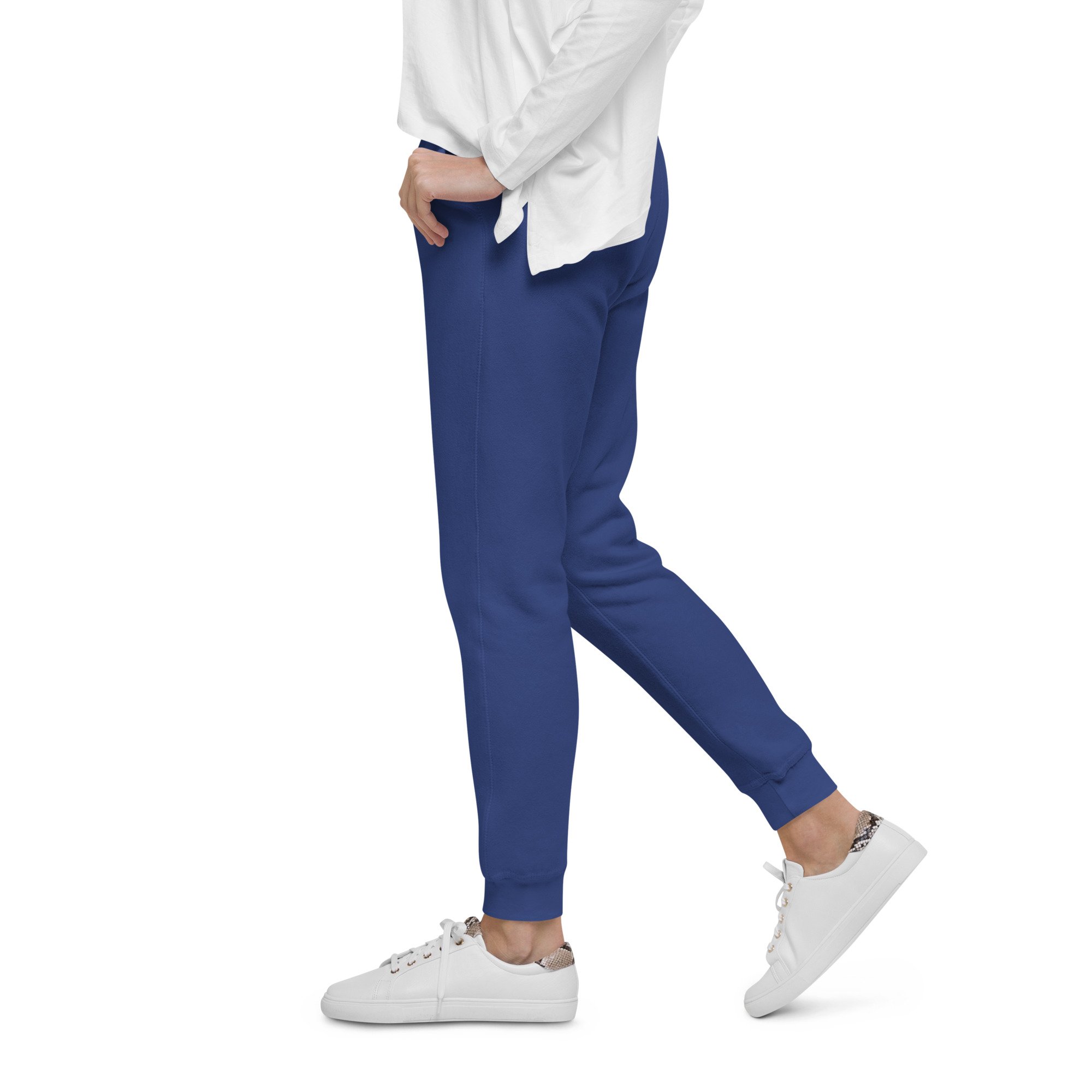 unisex-fleece-sweatpants-team-royal-left-654c6d21bc4eb.jpg