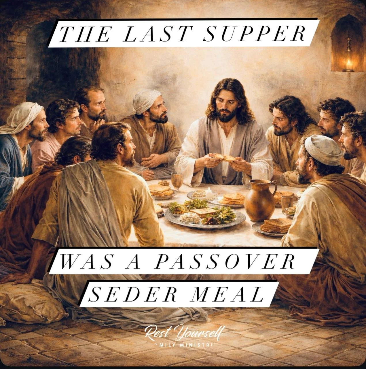 ✨🙌 The REDEMPTIVE story of God delivering His people from slavery into freedom.🕊️

The Passover Seder meal points back to when the Israelites placed the blood of the lamb on their doorposts so that death would pass over them. In the same way, Chris
