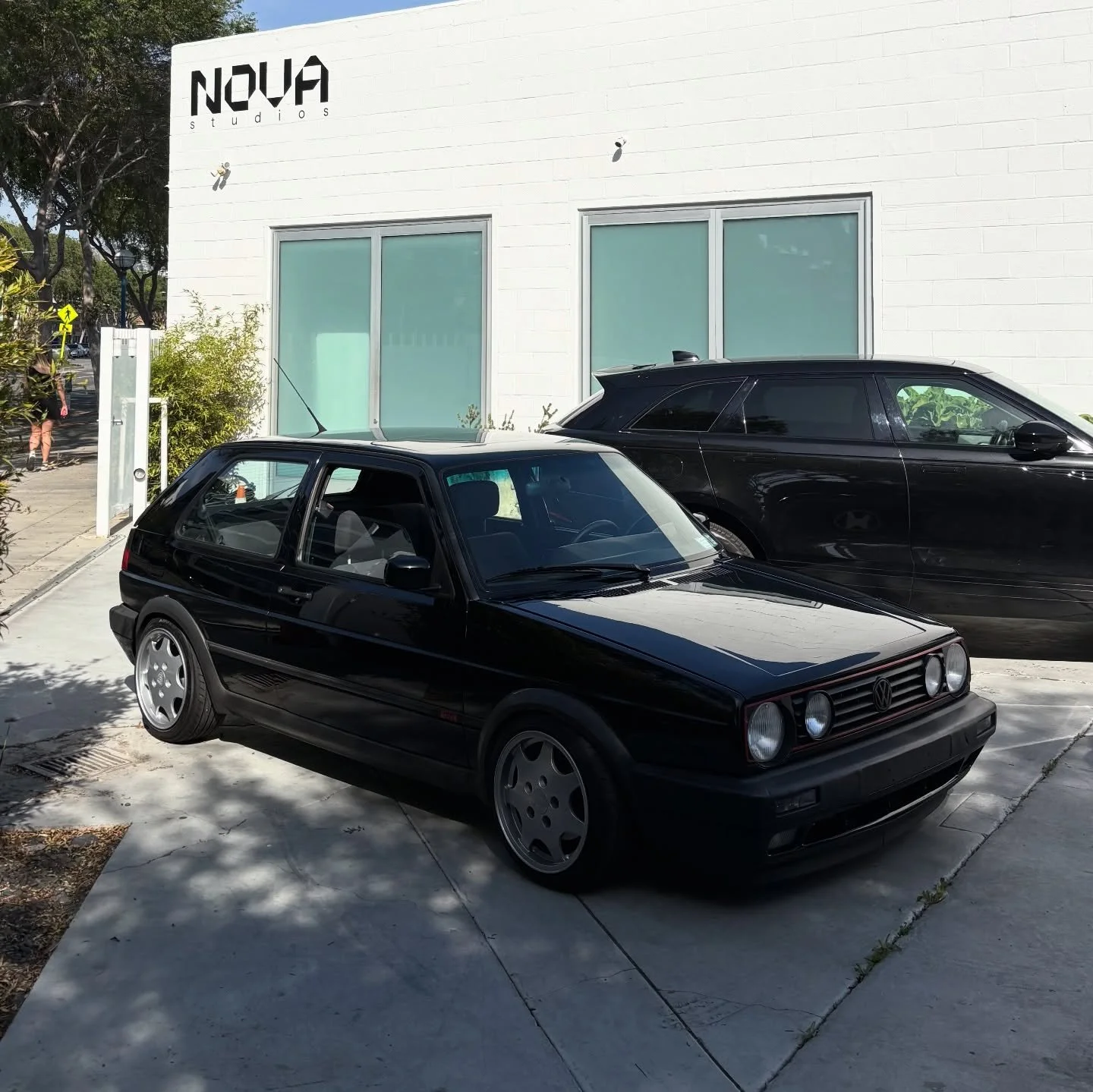 MK2 GTI picture car provided for @aimeleondore 
We outfitted this GTI with a set of D90&rsquo;s before heading to set to satisfy providing a vehicle that culturally aligned with ALD and VW enthusiasts alike 🫡