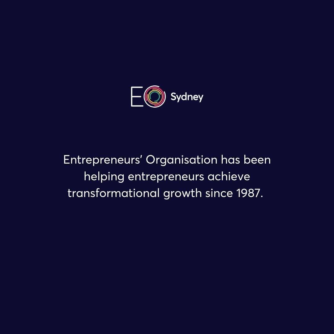 Entrepreneurs Organisation has been helping entrepreneurs for over 35 years. 

Are you interested in knowing how EO Sydney can support you as an entrepreneur? 
We&rsquo;d love to hear from you! Use the link in our bio to submit an interest form and c