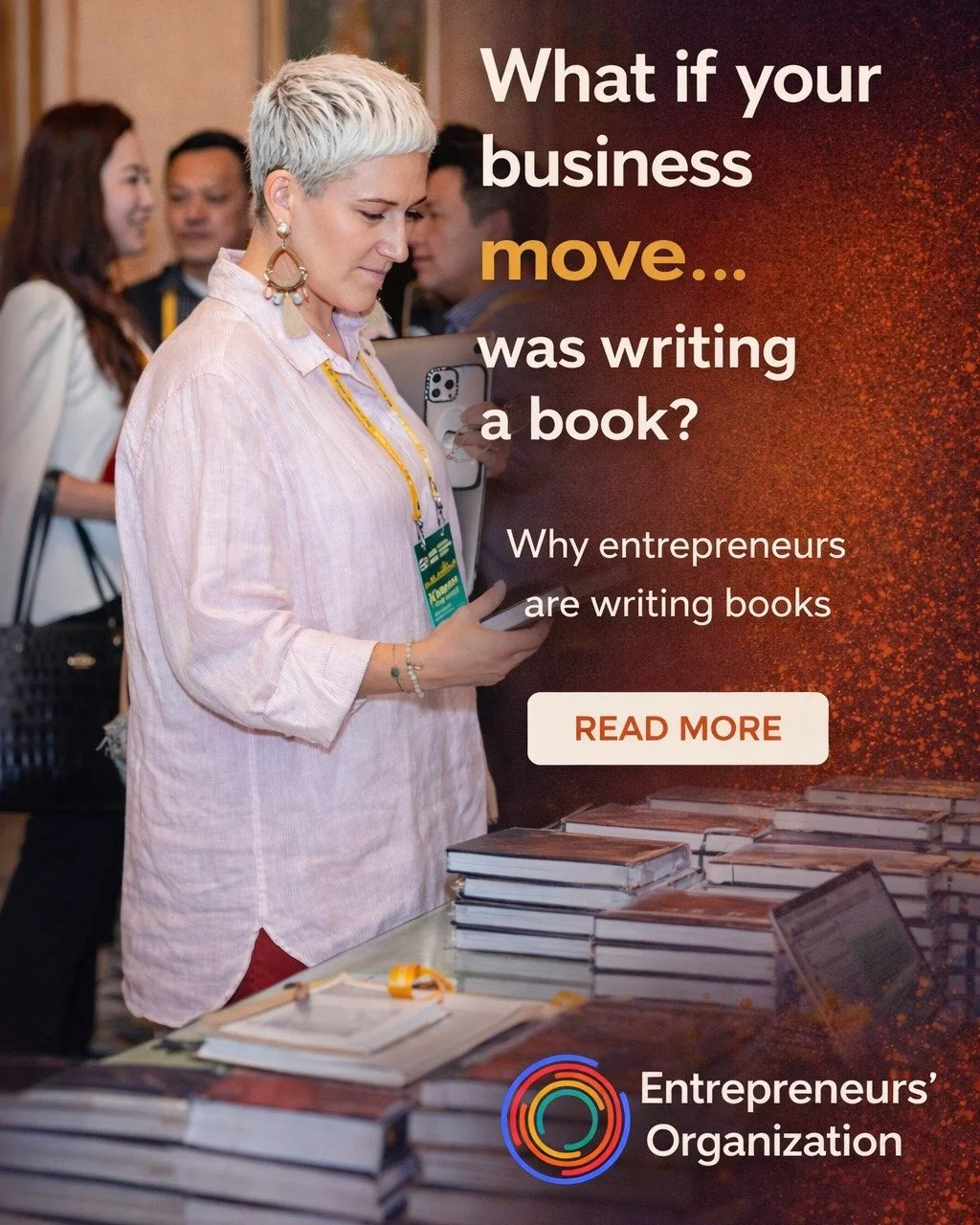 📚 Why are more entrepreneurs writing books?

In celebration of World Book Day, this powerful piece from the Entrepreneurs' Organization dives into why founders are turning their experiences into pages&mdash;and the impact it&rsquo;s having.

Proudly
