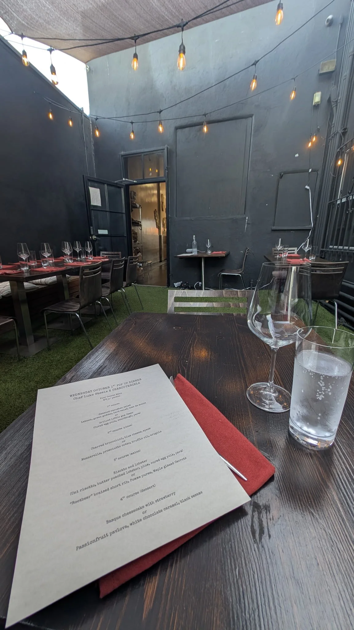 Pop Up Dinner with Chef Luke Steele