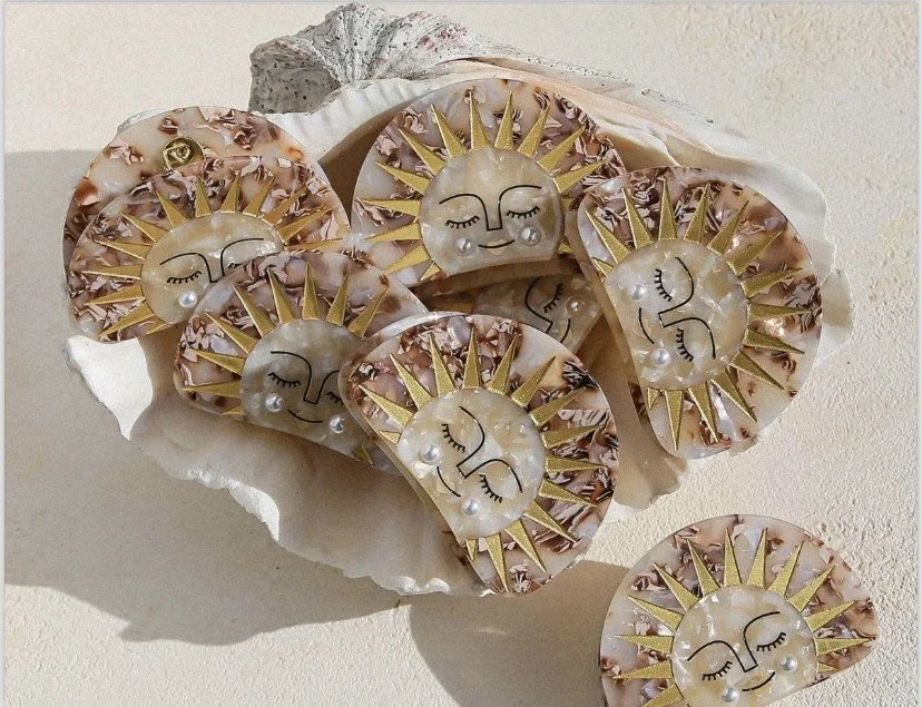 Golden Sun Hair Clip