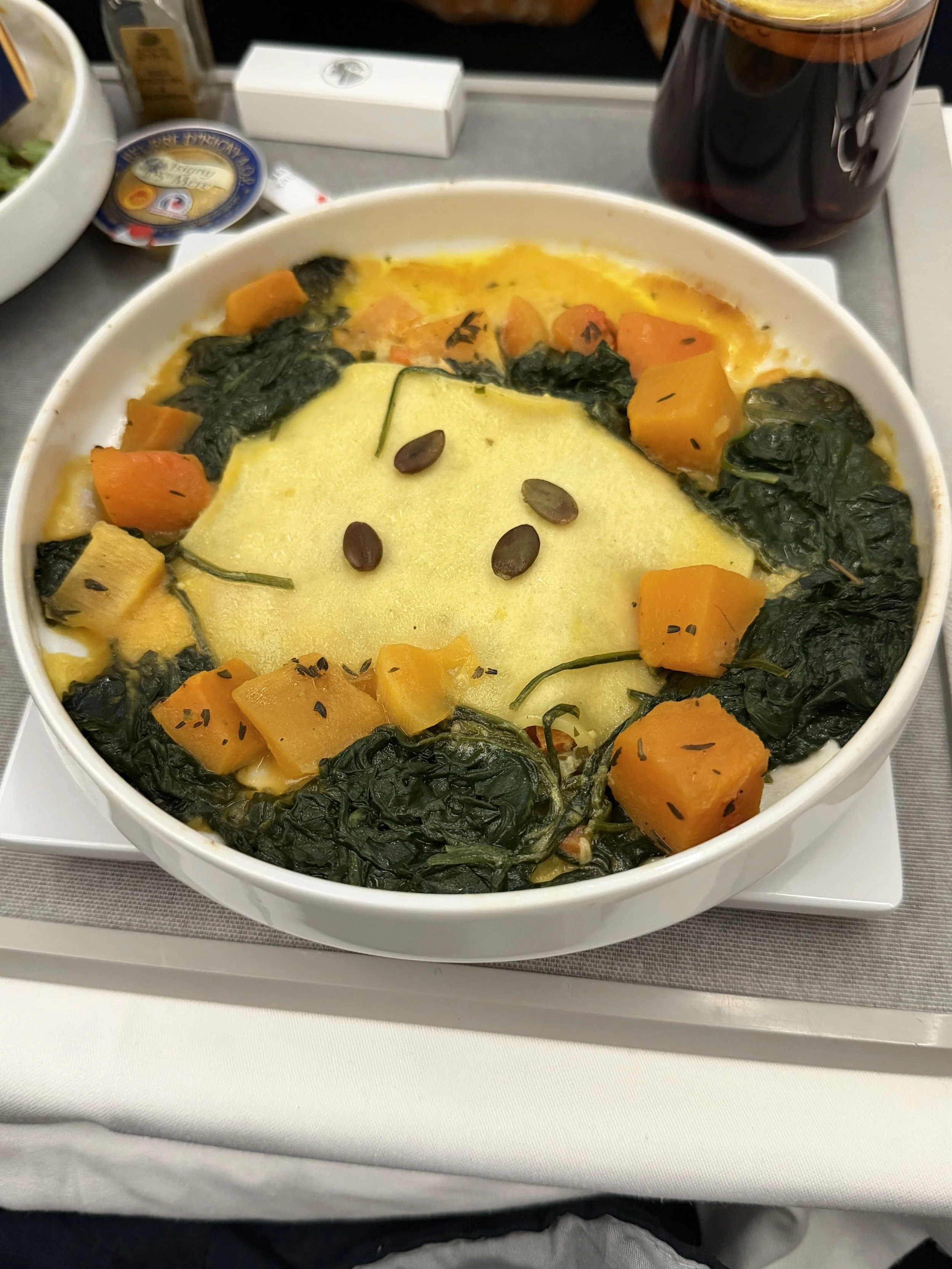 air france a350-900 business class pasta course.JPG