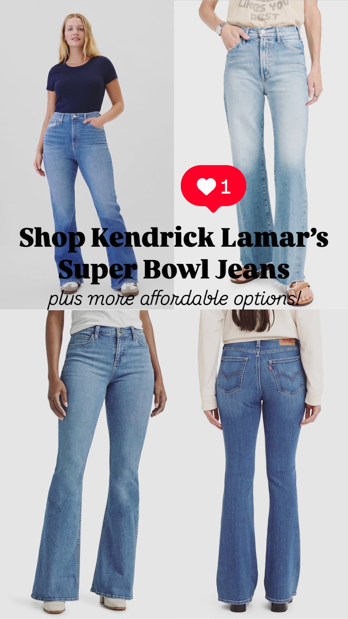 Kendrick Lamar's Super Bowl 2025 Statement Jeans
