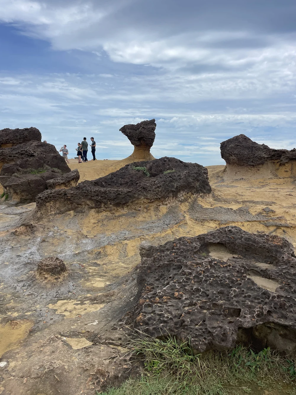 Rock formations at Yehliu Geopark, Taiwan
