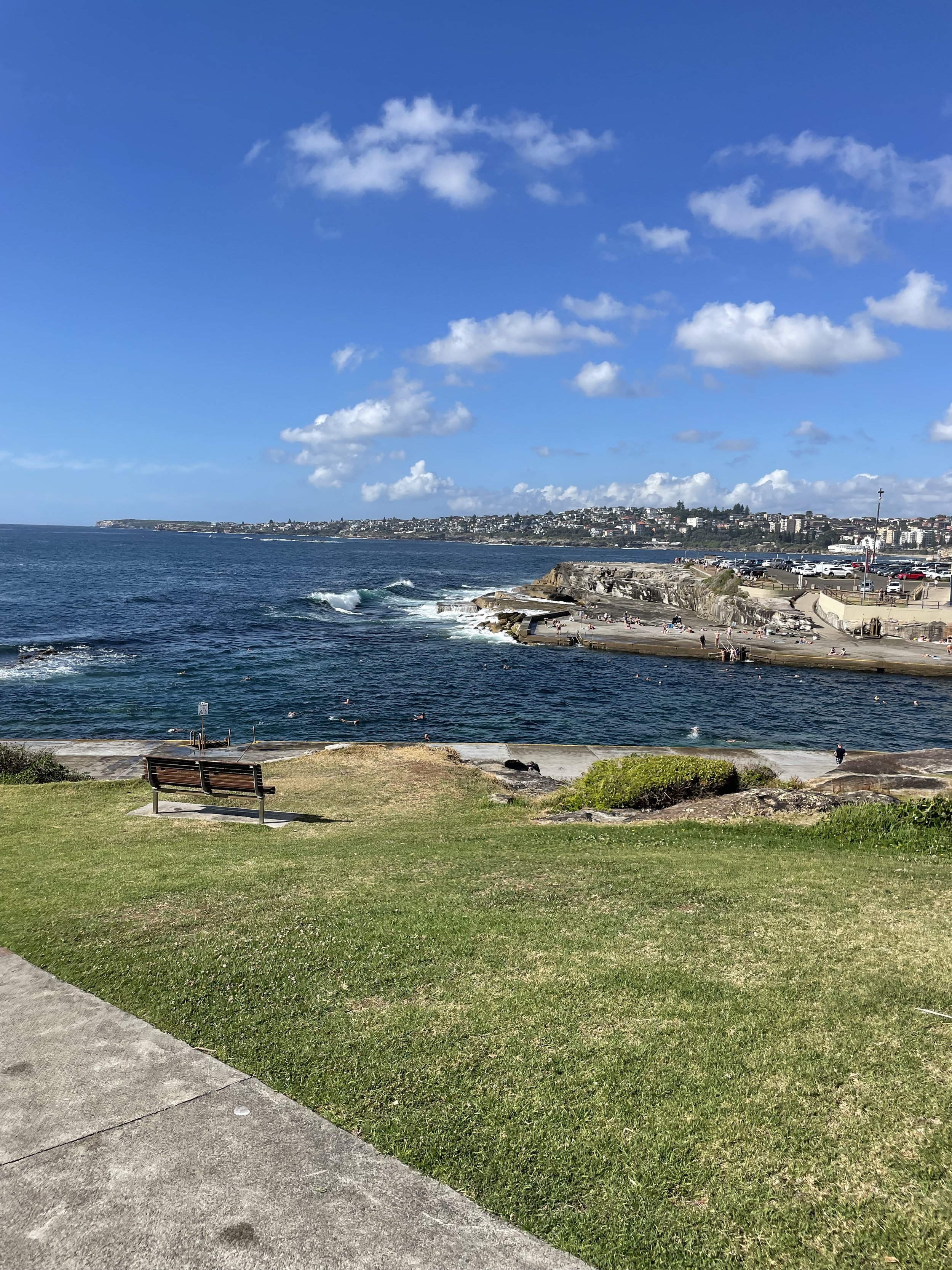 Burrows park overlooking Clovelly Beach in Sydney, Australia.