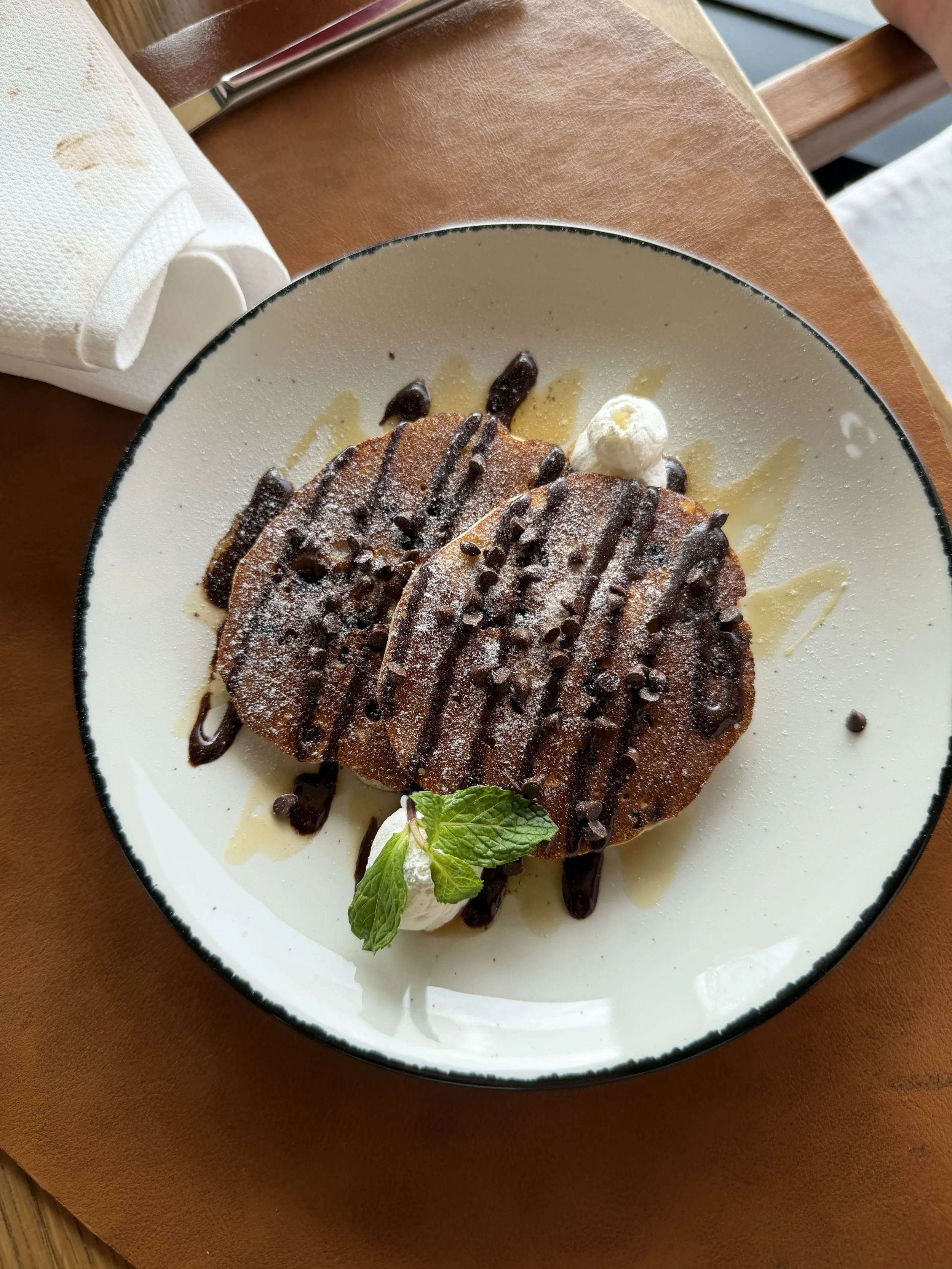 hilton yala chocolate chip pancakes breakfast.JPG