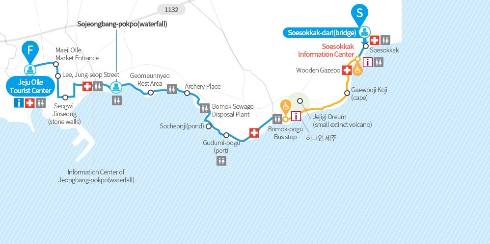 Jejuolle trail route 6 map
