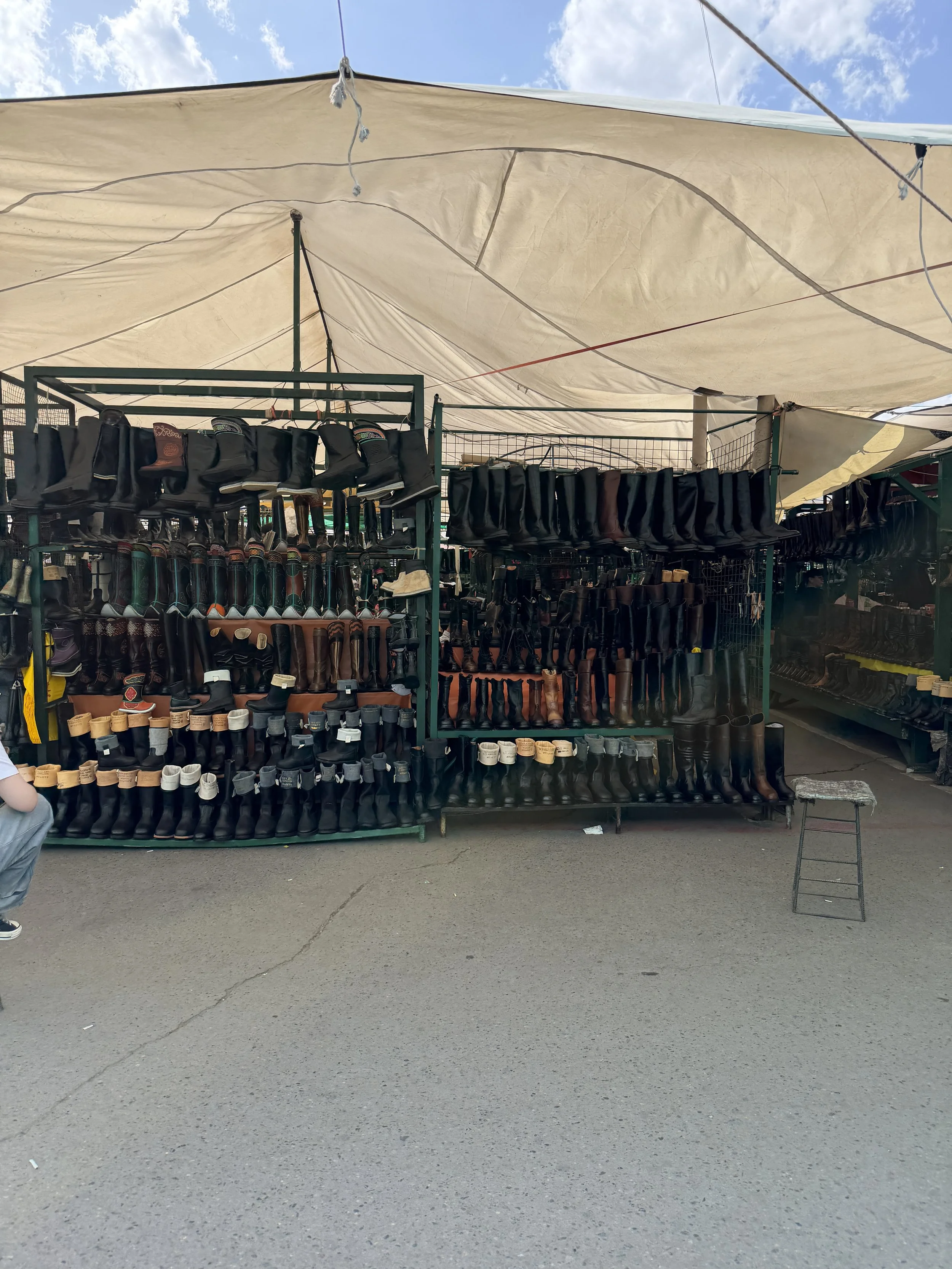 boots for sale in the black market ulaanbaatar Mongolia