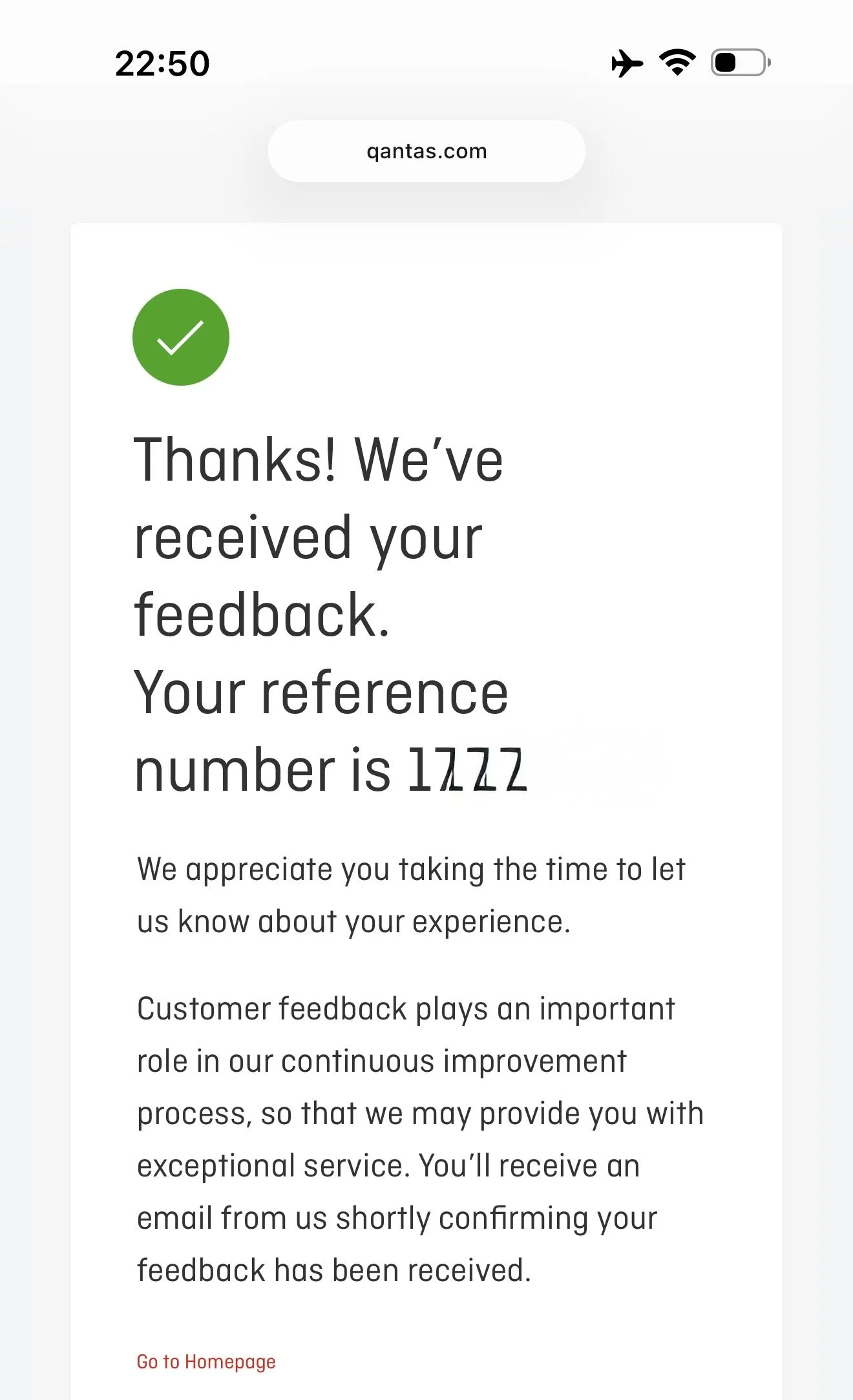 Qantas delayed baggage customer service failure