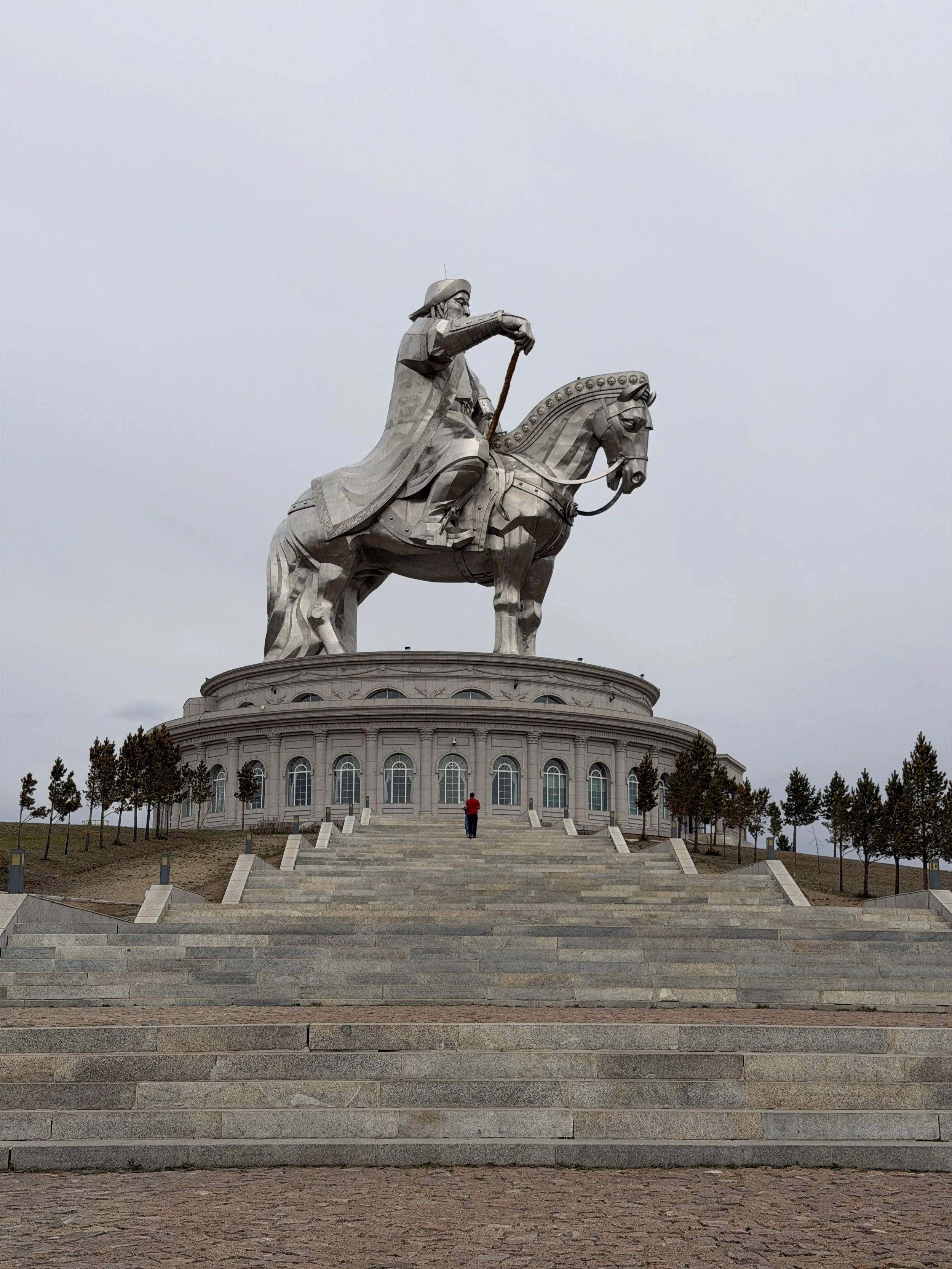The giant Genghis Khan horse statue in Mongolia