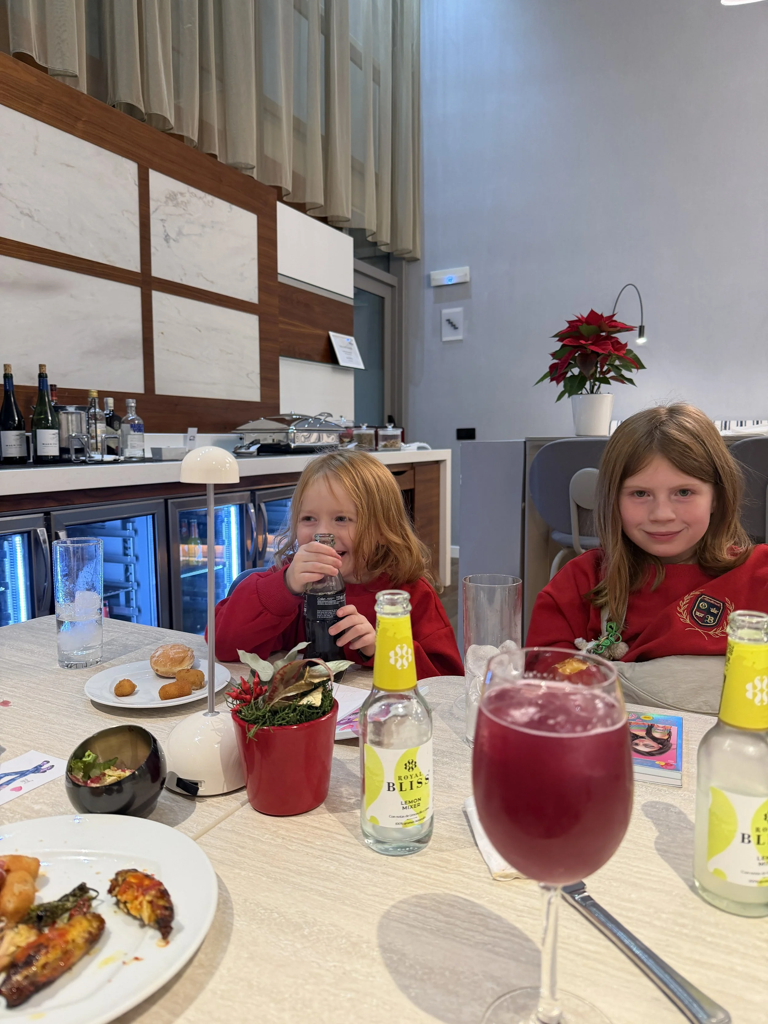 hilton barcelona executive lounge kids food.JPG