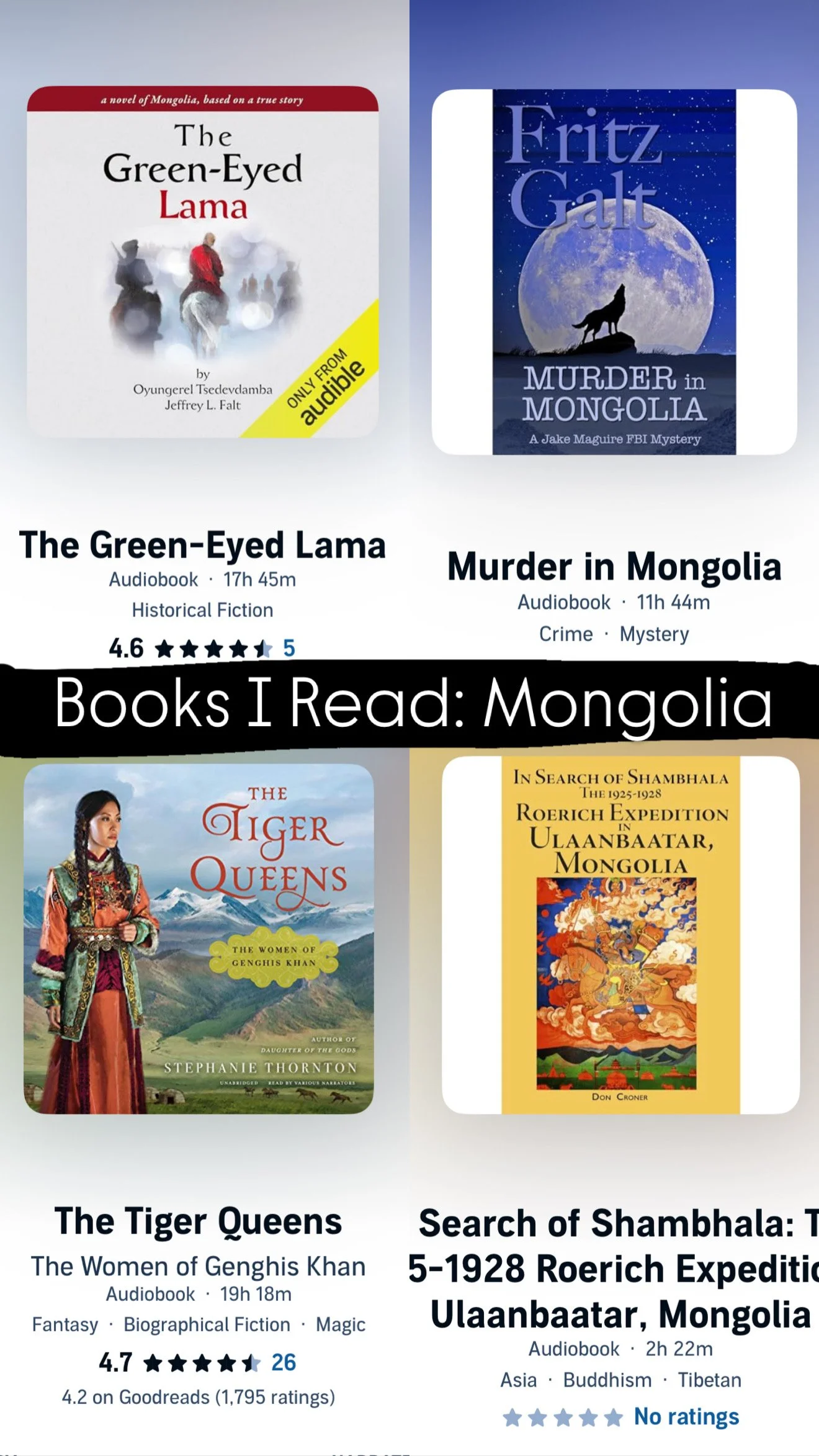 Books I Read: Mongolia