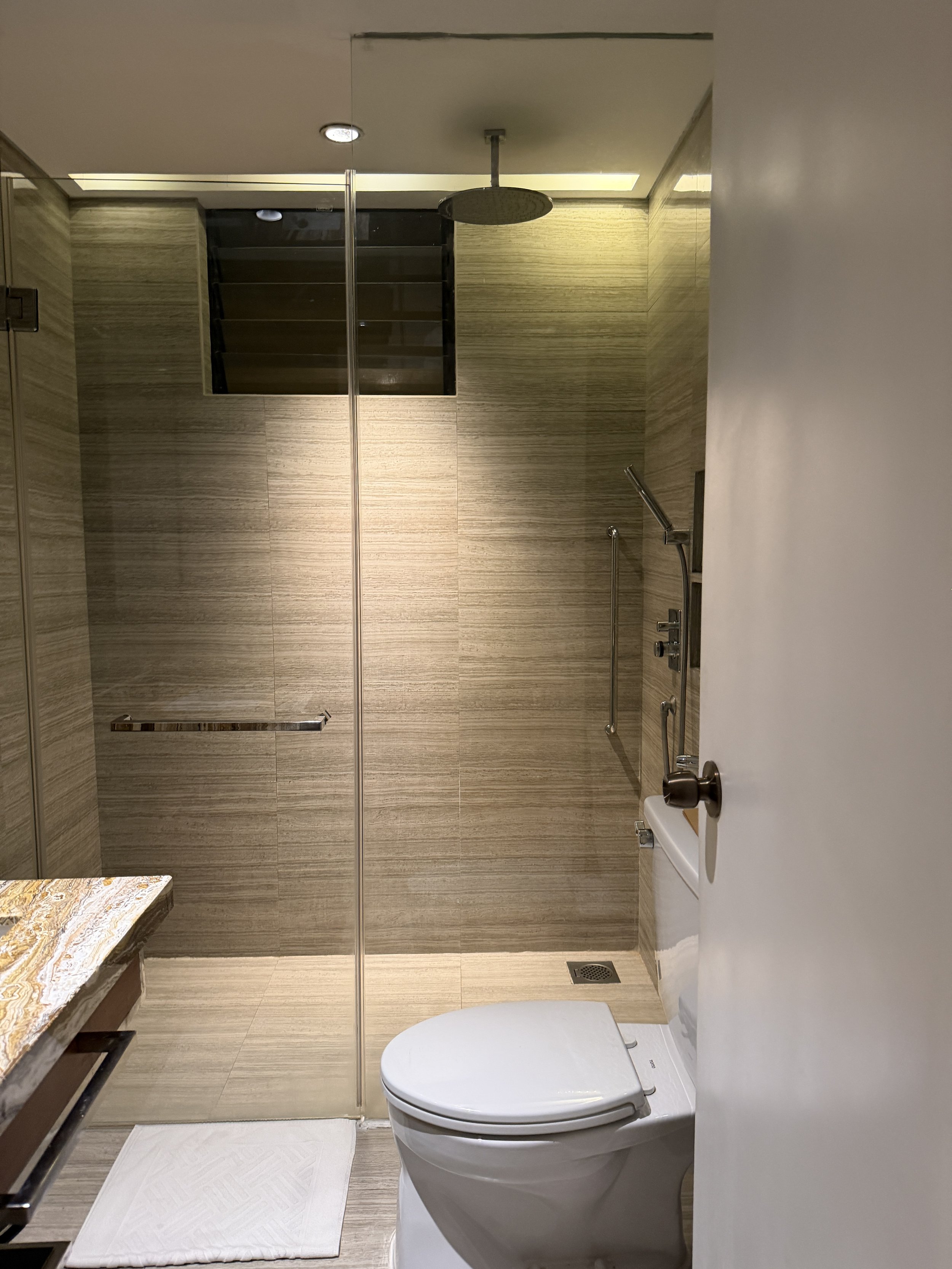 Hilton Colombo Residences second bathroom shower.JPG