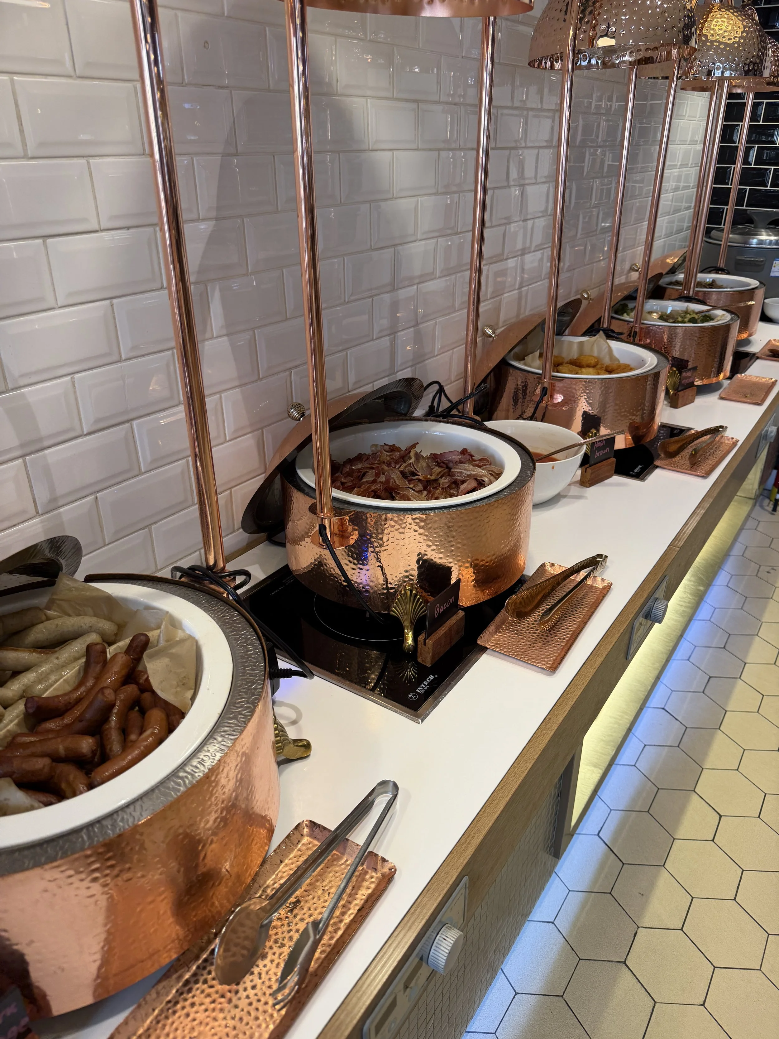 holiday inn ulaanbaatar IHG hotel breakfast buffet hot foods bar.JPG