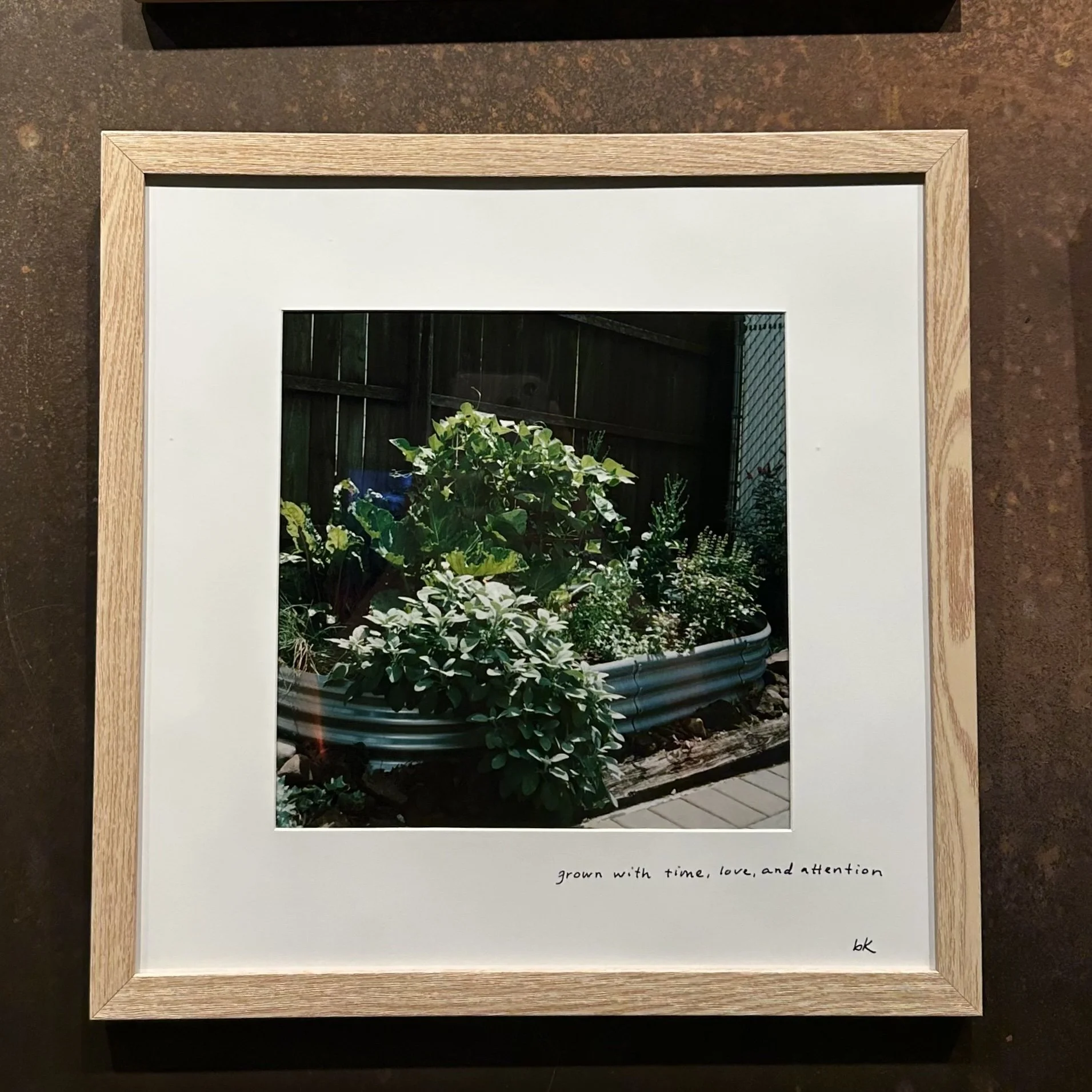 grown with time, love, and attention