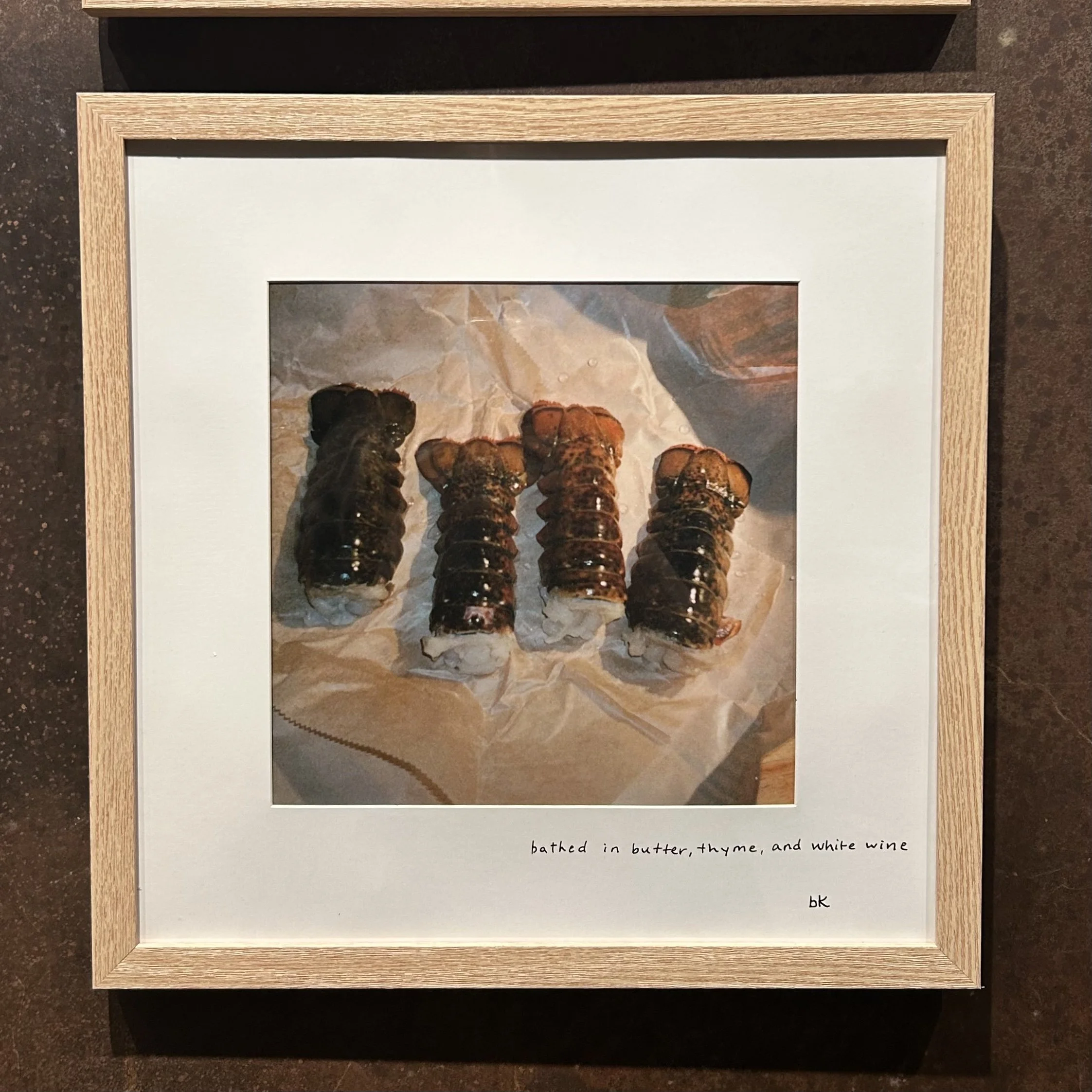 bathed in butter, thyme, and white wine