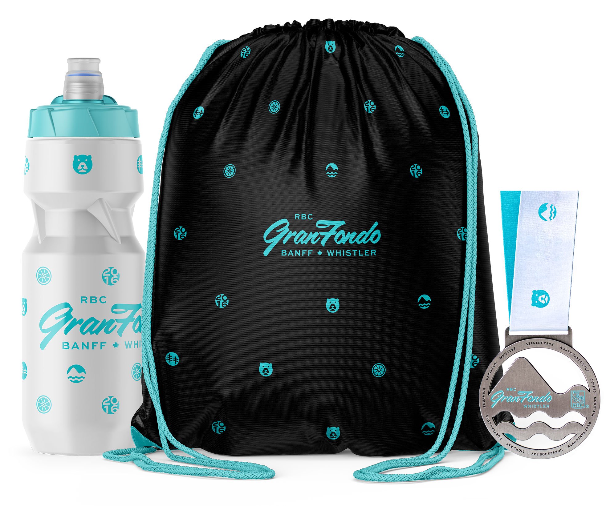 2016 Bottle, bag and medal design