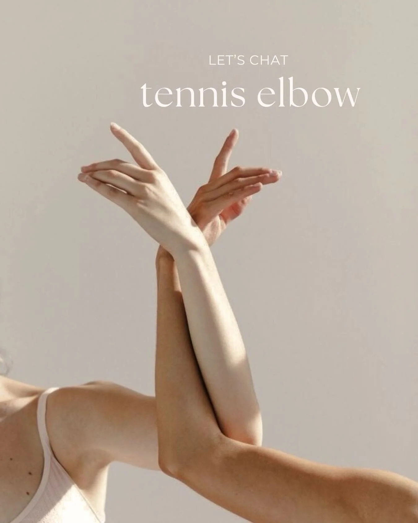 Let&rsquo;s chat Tennis Elbow 💪🏼

Tennis elbow (lateral epicondylitis) isn&rsquo;t just for athletes or tennis players, many women experience it from everyday activities! It&rsquo;s caused by repetitive strain on the forearm muscles that extend the
