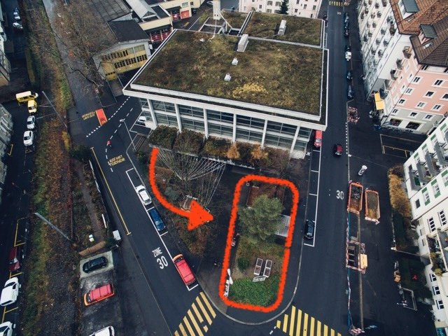 Wie soll der Vorplatz des Neubads künftig aussehen?