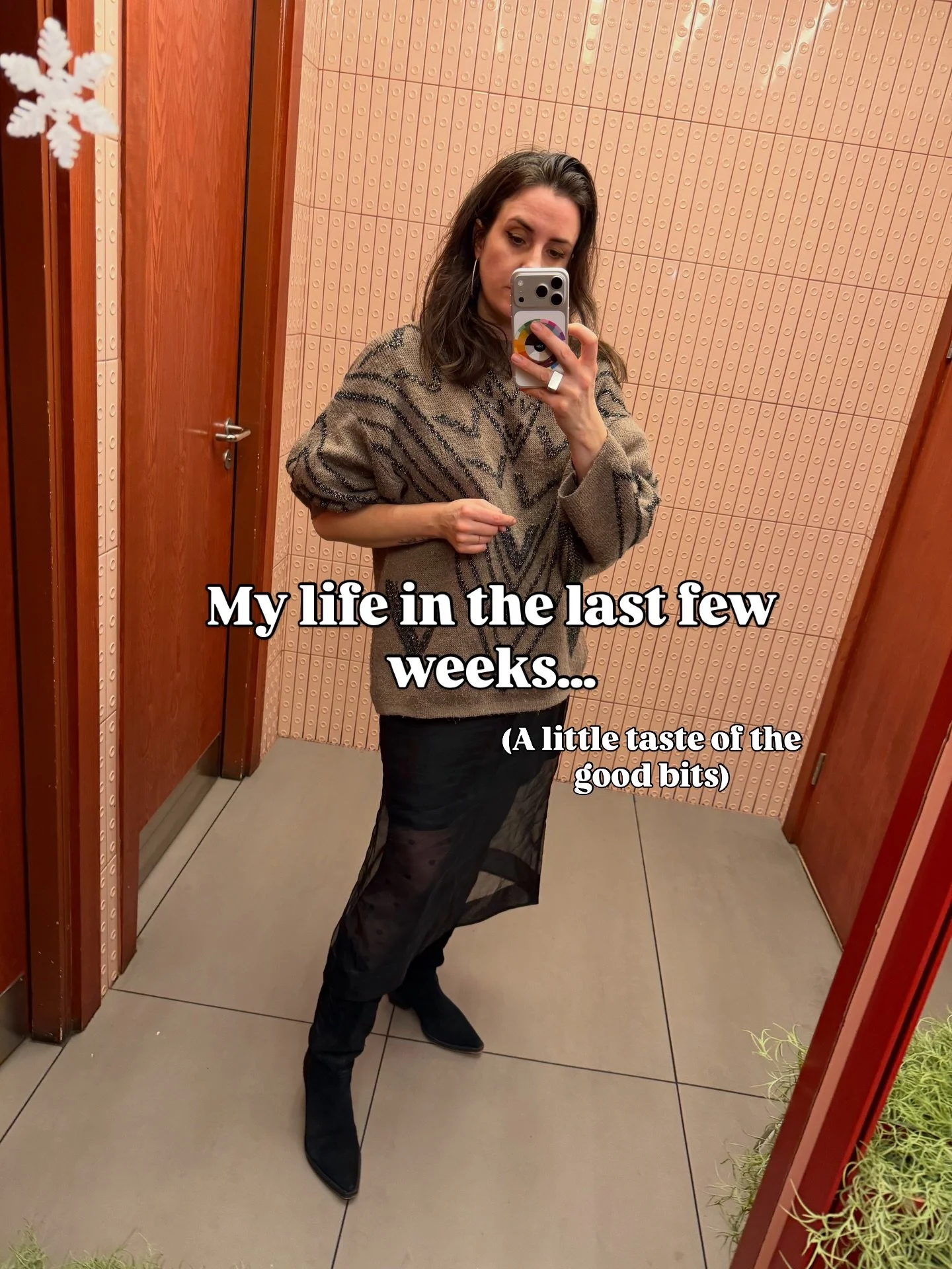 Life recently (the good bits, maybe I&rsquo;ll share the more challenging parts on another day)

1. A chill but dressy outfit for work drinks, starting at @redroasterbrighton 
2. Christmas drinks with @milliedaviesdesign to say thank you for her inte