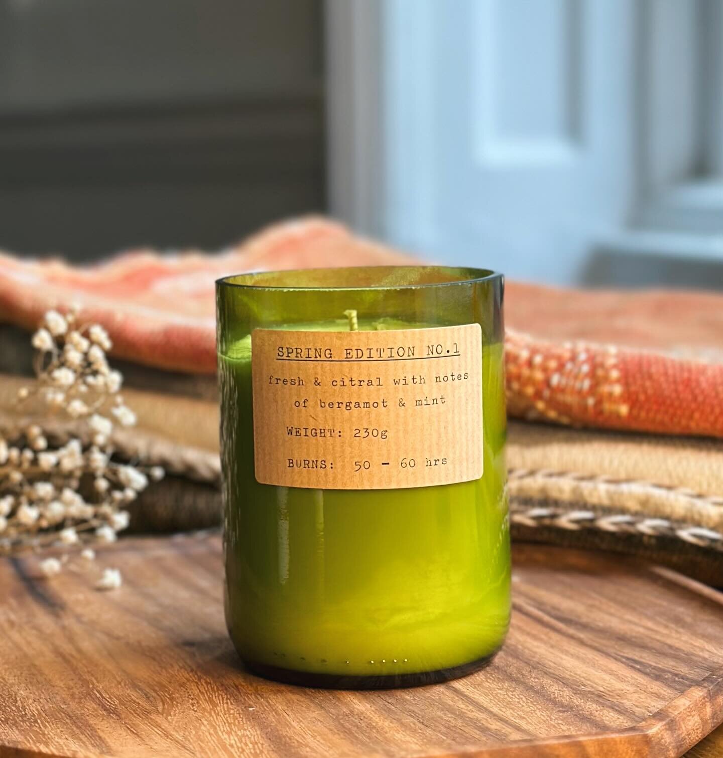 Showing these candles by @oldgreenstudio a little bit of love on the grid. I haven&rsquo;t stopped burning the Spring scent because it is the most uplifting concoction and fills the entire room after only a short time. A fresh and heady mix of Bergam