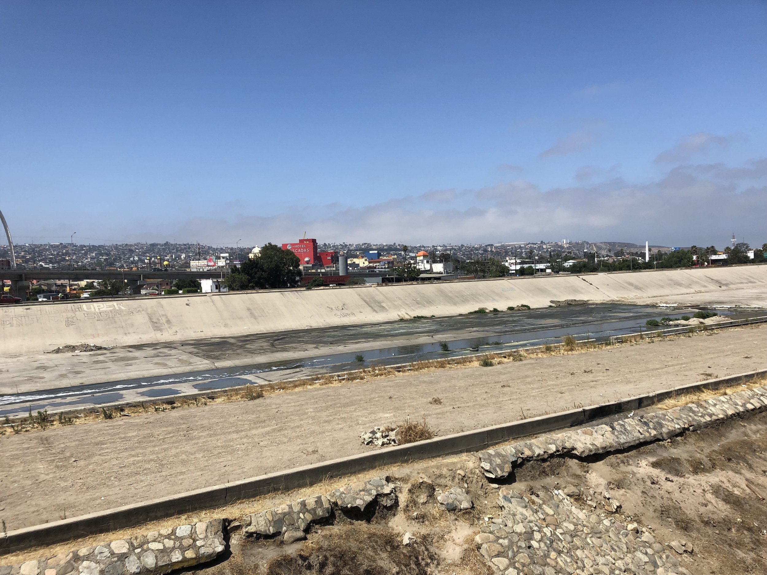 Tijuana River at the US-Mexico Border