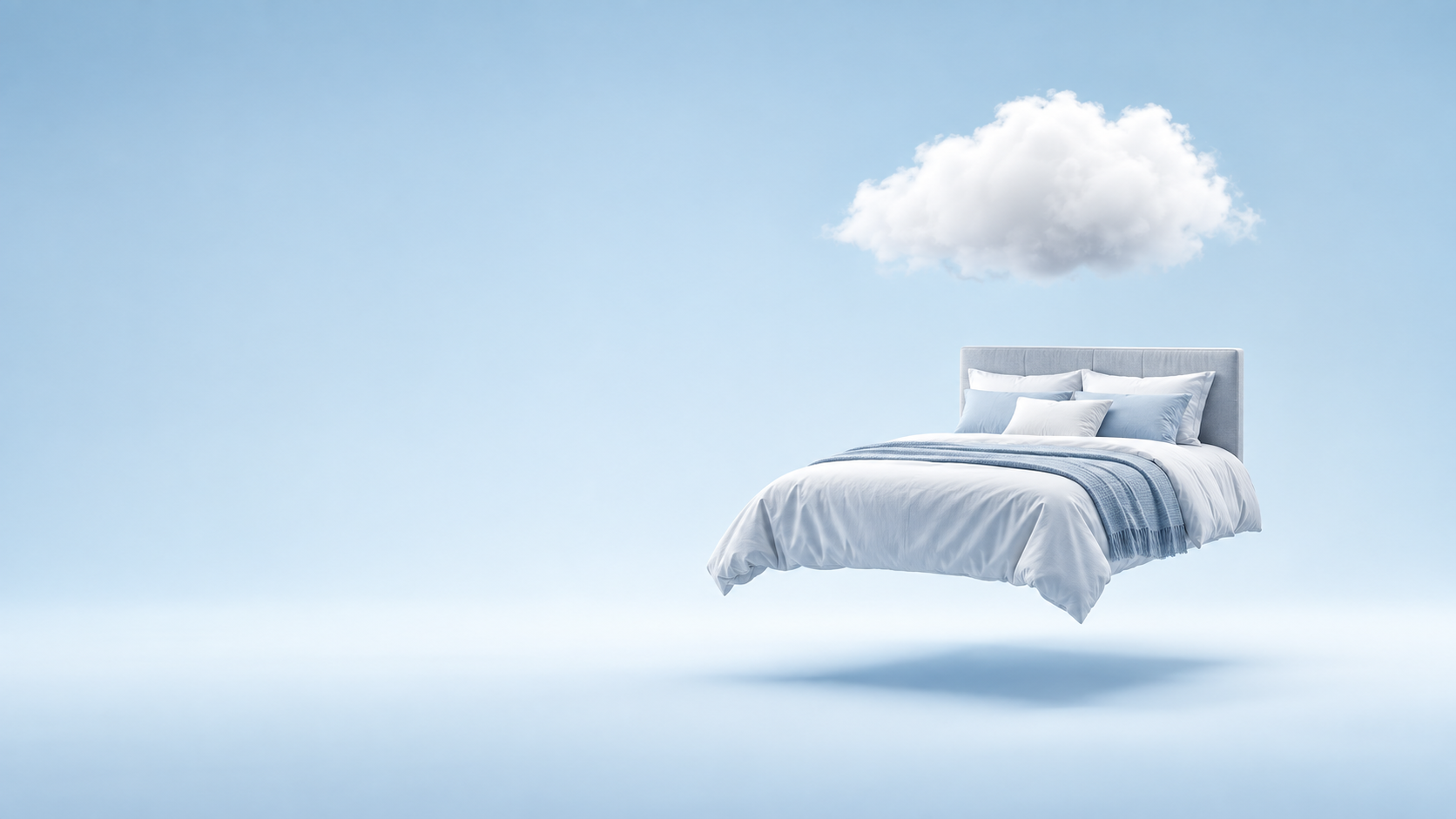Floating Cloud Bed in a Serene Sky.png