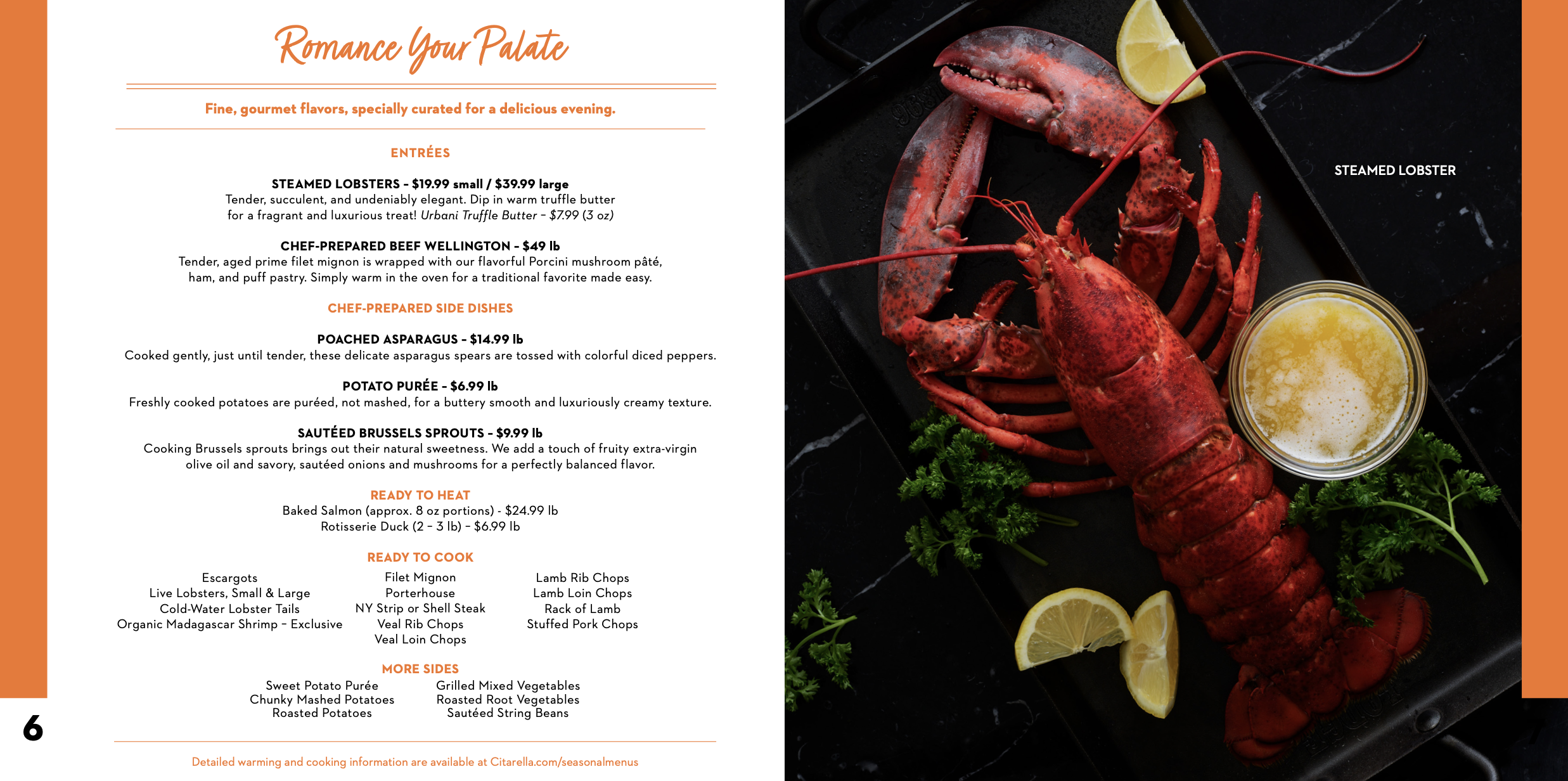 Valentine's Day Menu - Pages 6-7