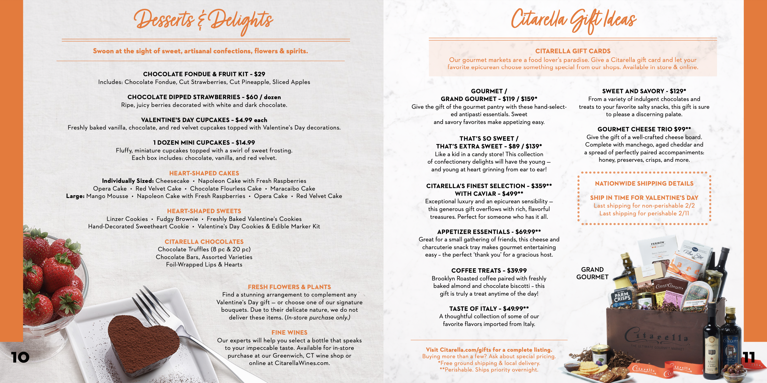 Valentine's Day Menu - Pages 10-11