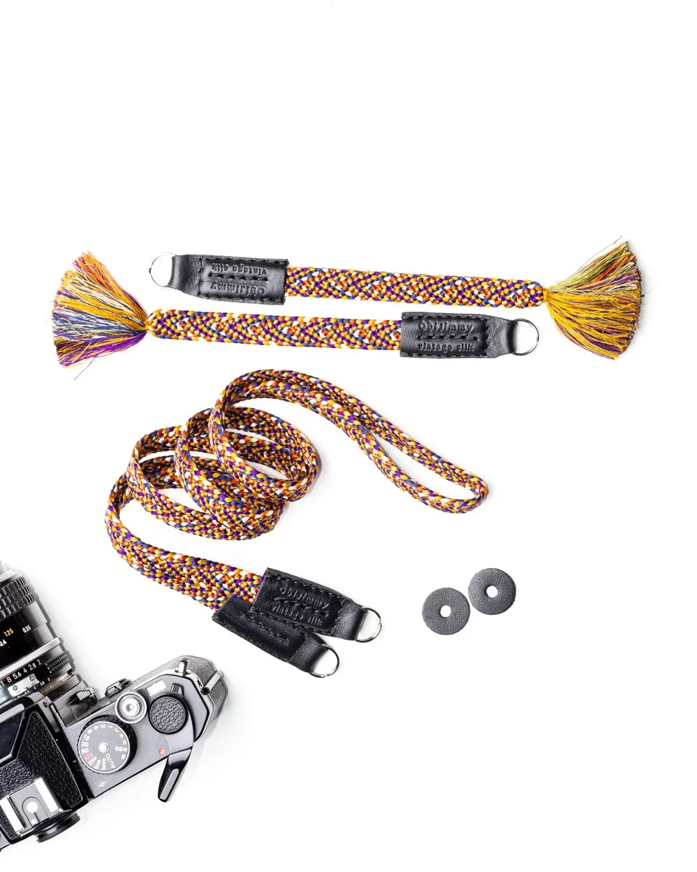 Silk Camera Strap | Vintage Japanese braids and new weaves.
