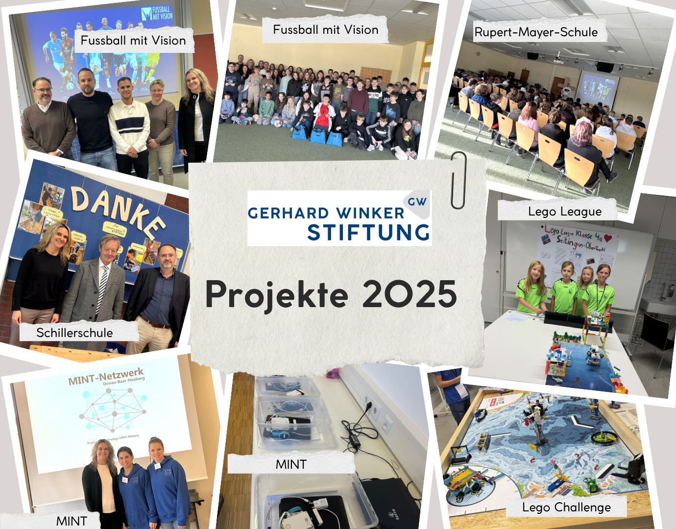 In 2025 freuten sich insgesamt 30 Einrichtungen über die Förderung der Gerhard Winker-Stiftung