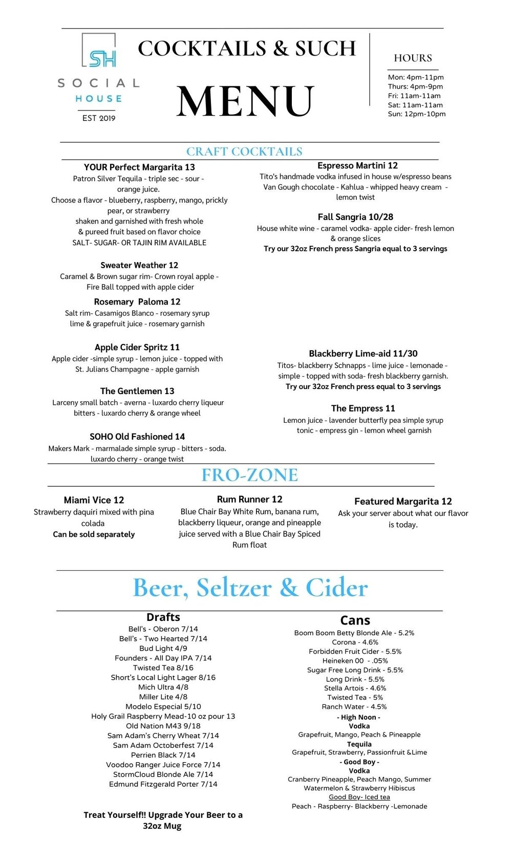 SOUTH HAVEN — Social House Kitchen and Bar