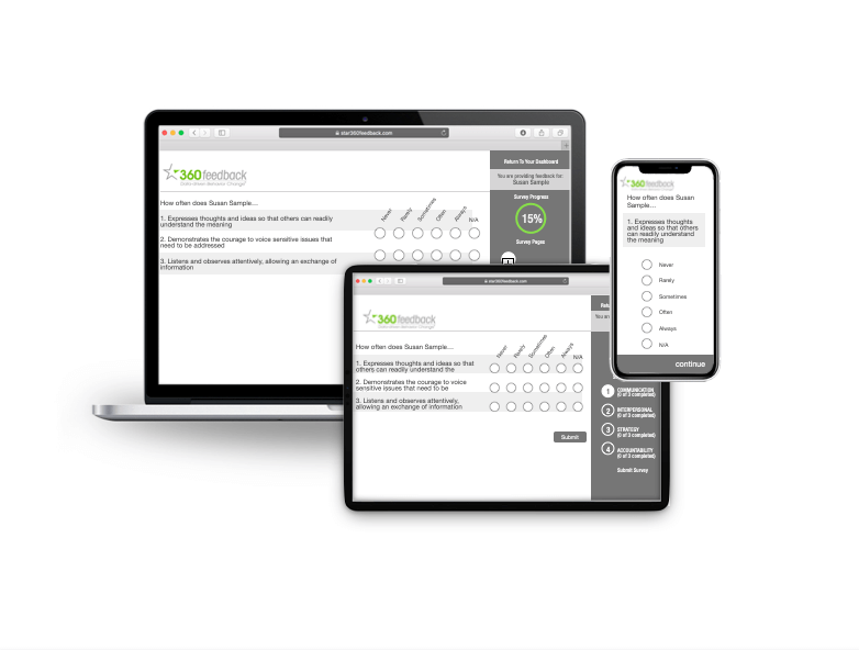 STAR360feedback | Development Focused, Simple, Flexible 360 Surveys
